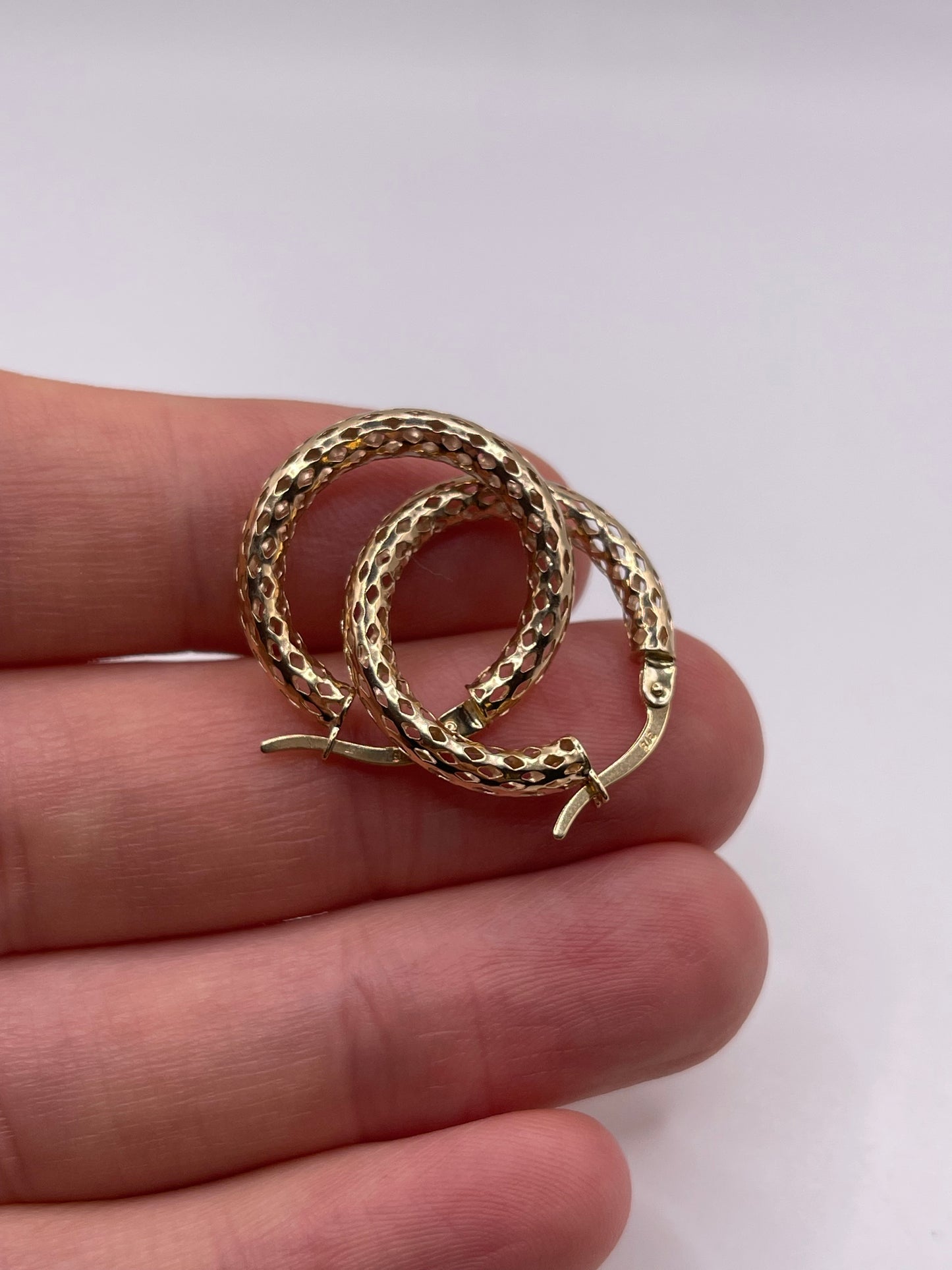 9ct gold Creole earrings
