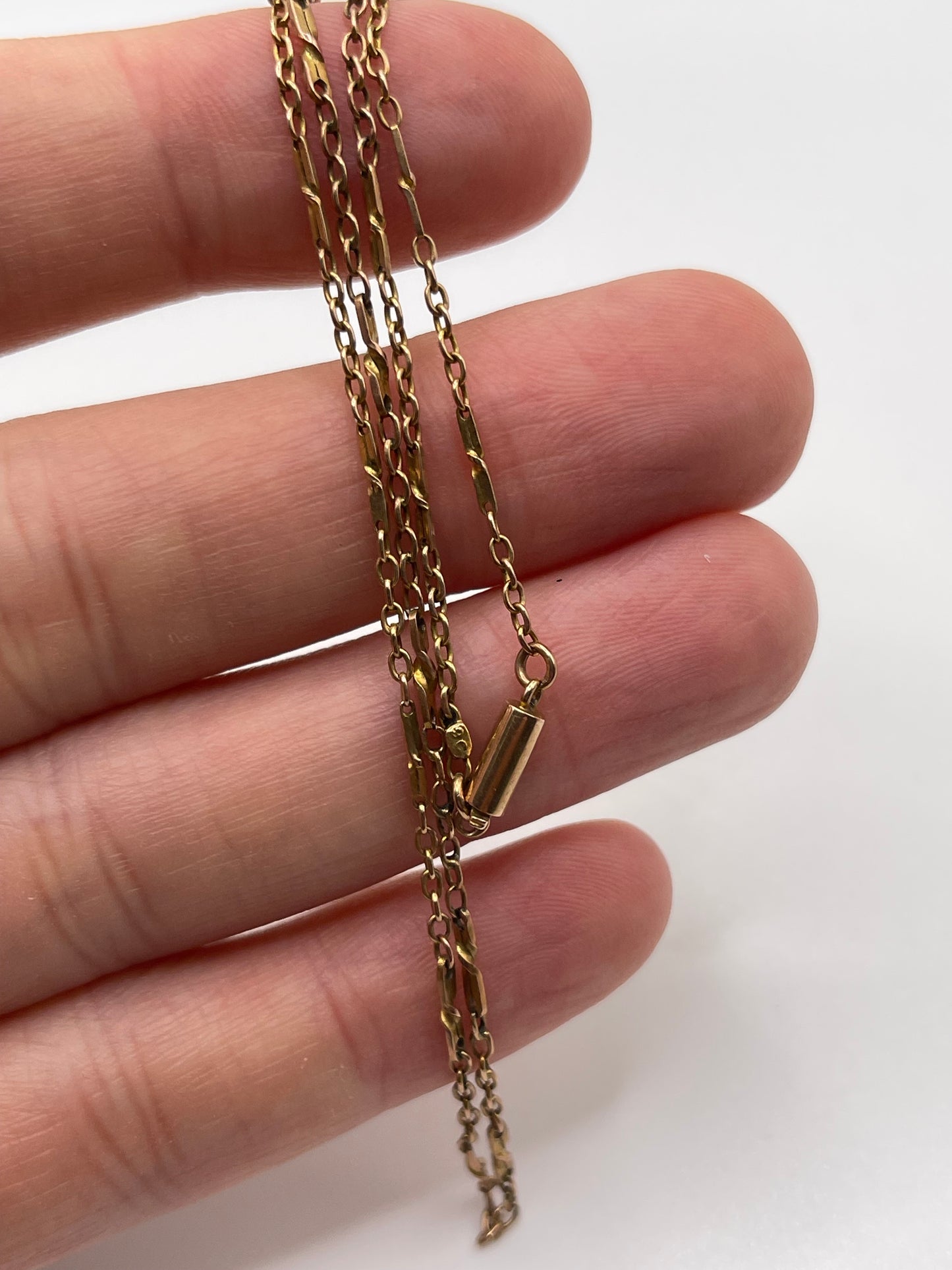 Antique 9ct rose gold chain 5