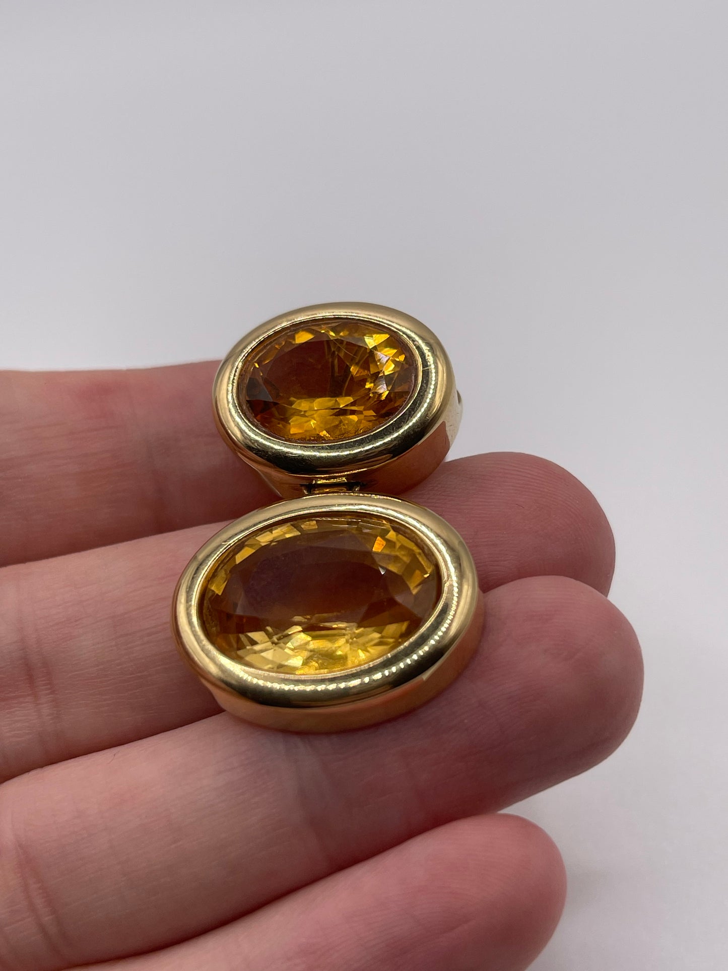 14ct gold citrine pendant