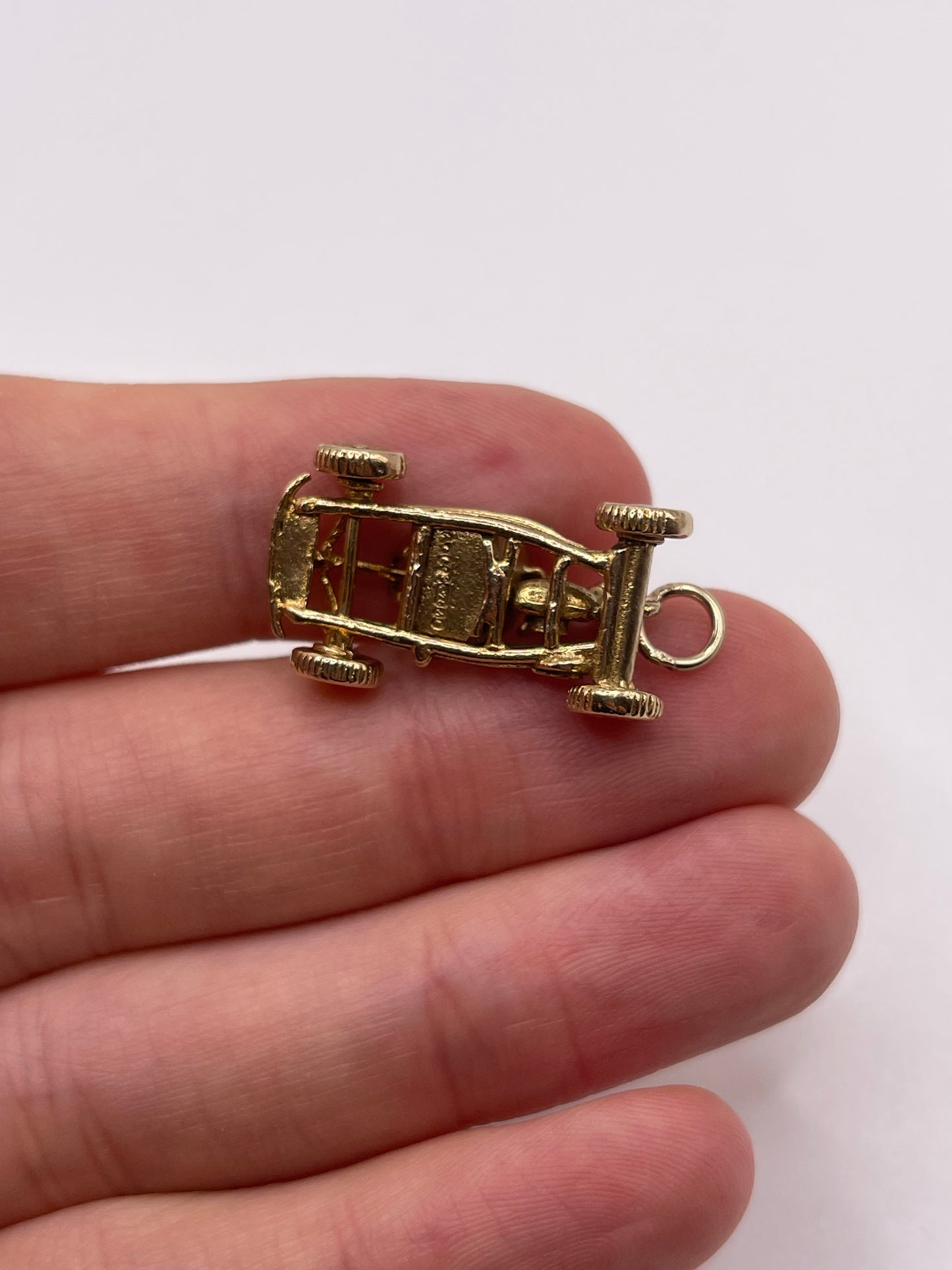 9ct gold go kart charm