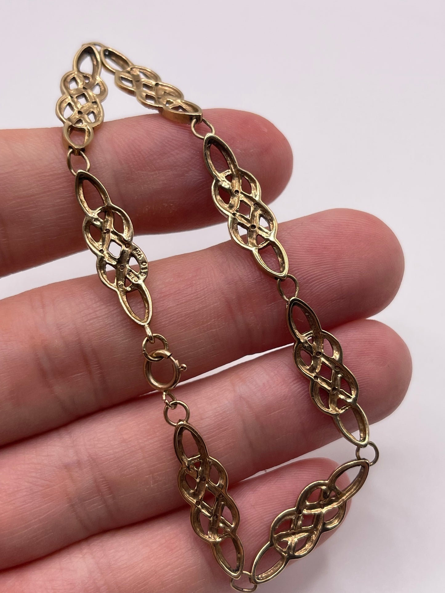9ct gold diamond bracelet