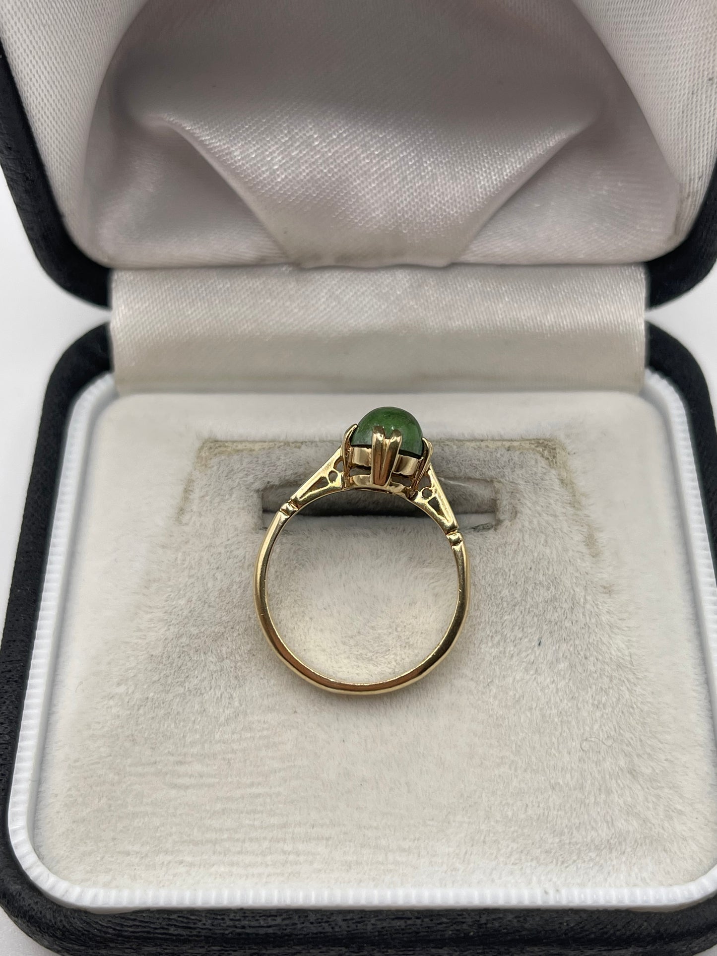 9ct gold natural stone ring