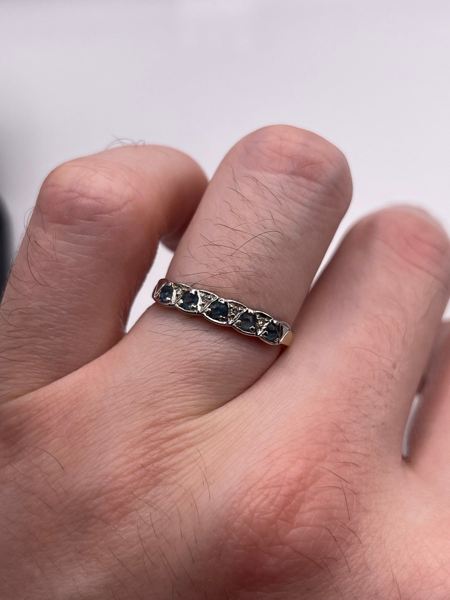 9ct gold topaz and diamond ring
