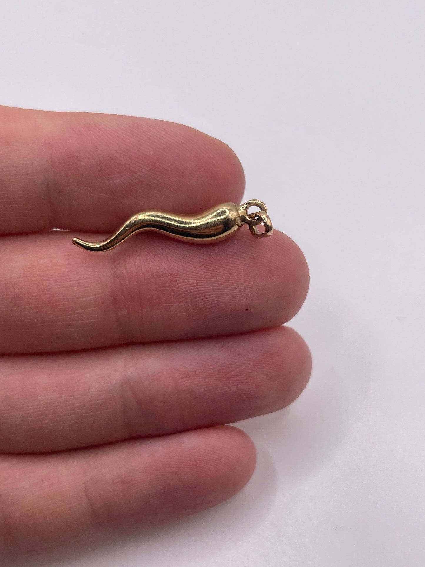 9ct gold horn of plenty pendant