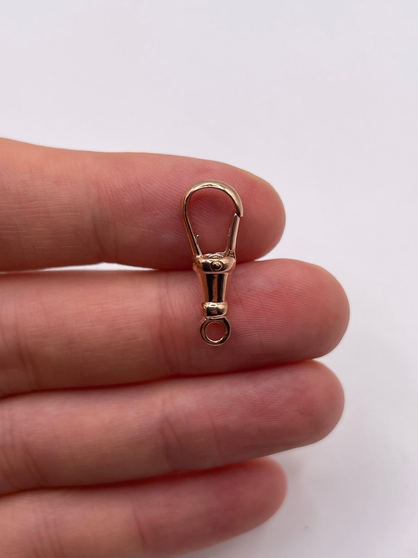 9ct rose gold dog clip 6