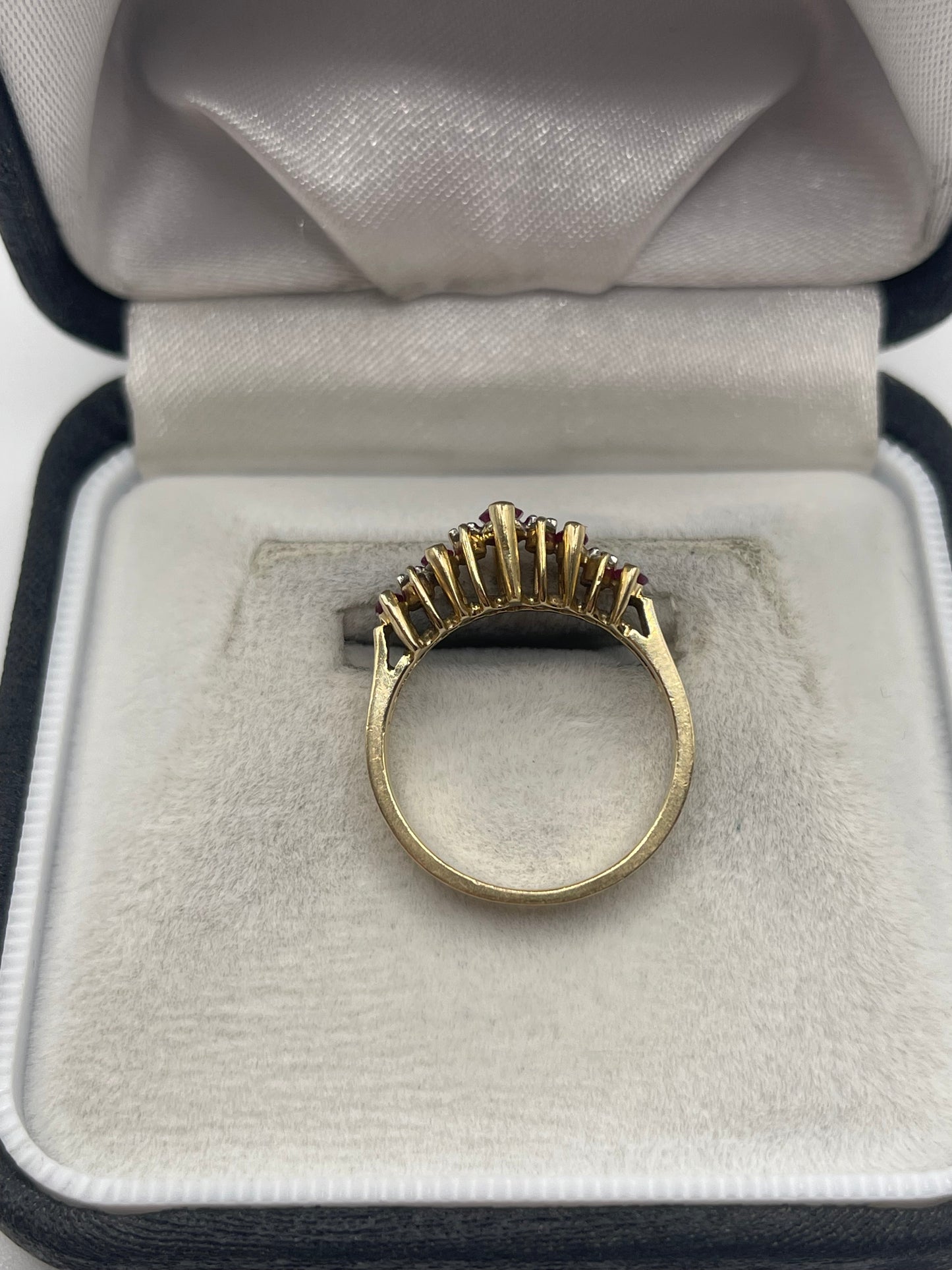 14ct gold ruby and diamond ring