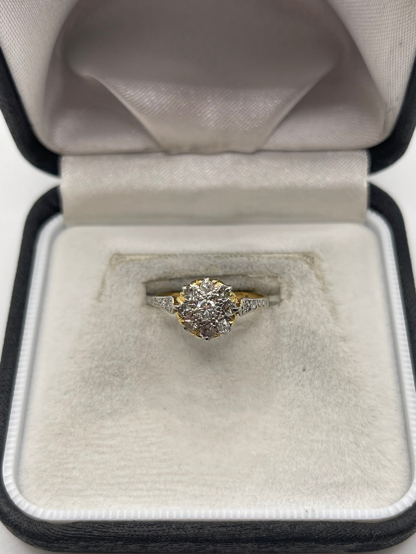 18ct gold platinum diamond ring