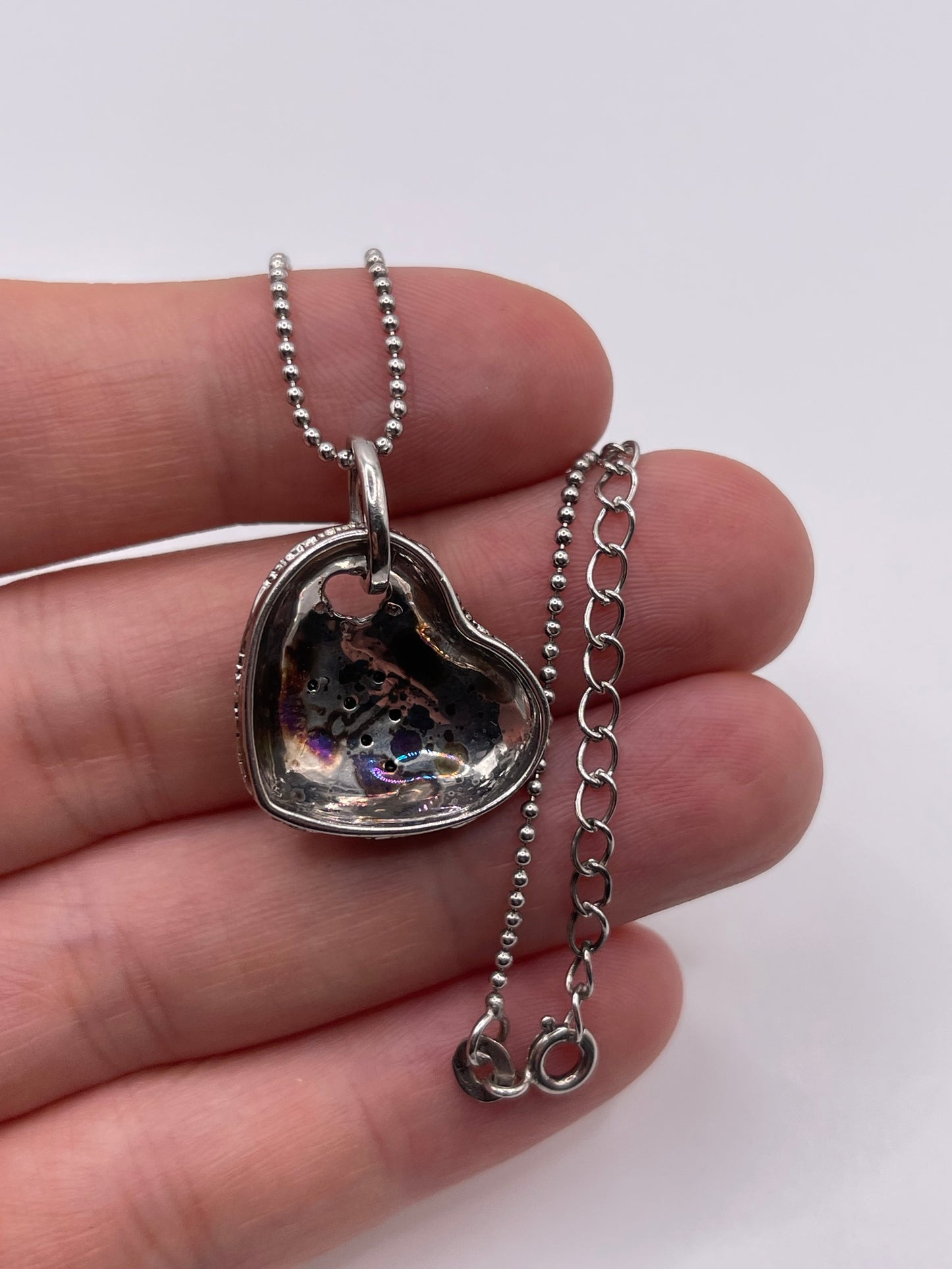 Silver diamond necklace