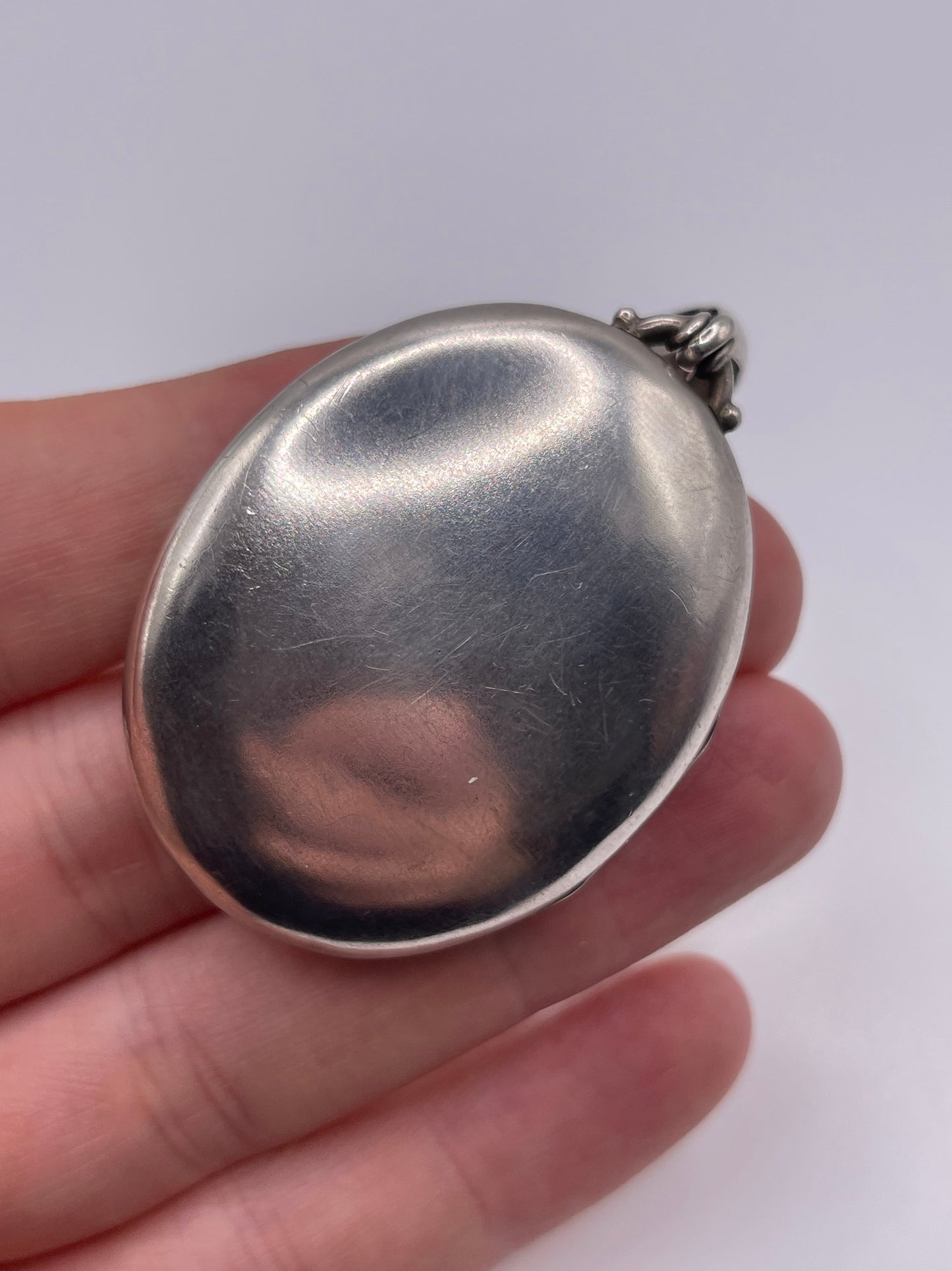 Antique 19th century silver locket pendant