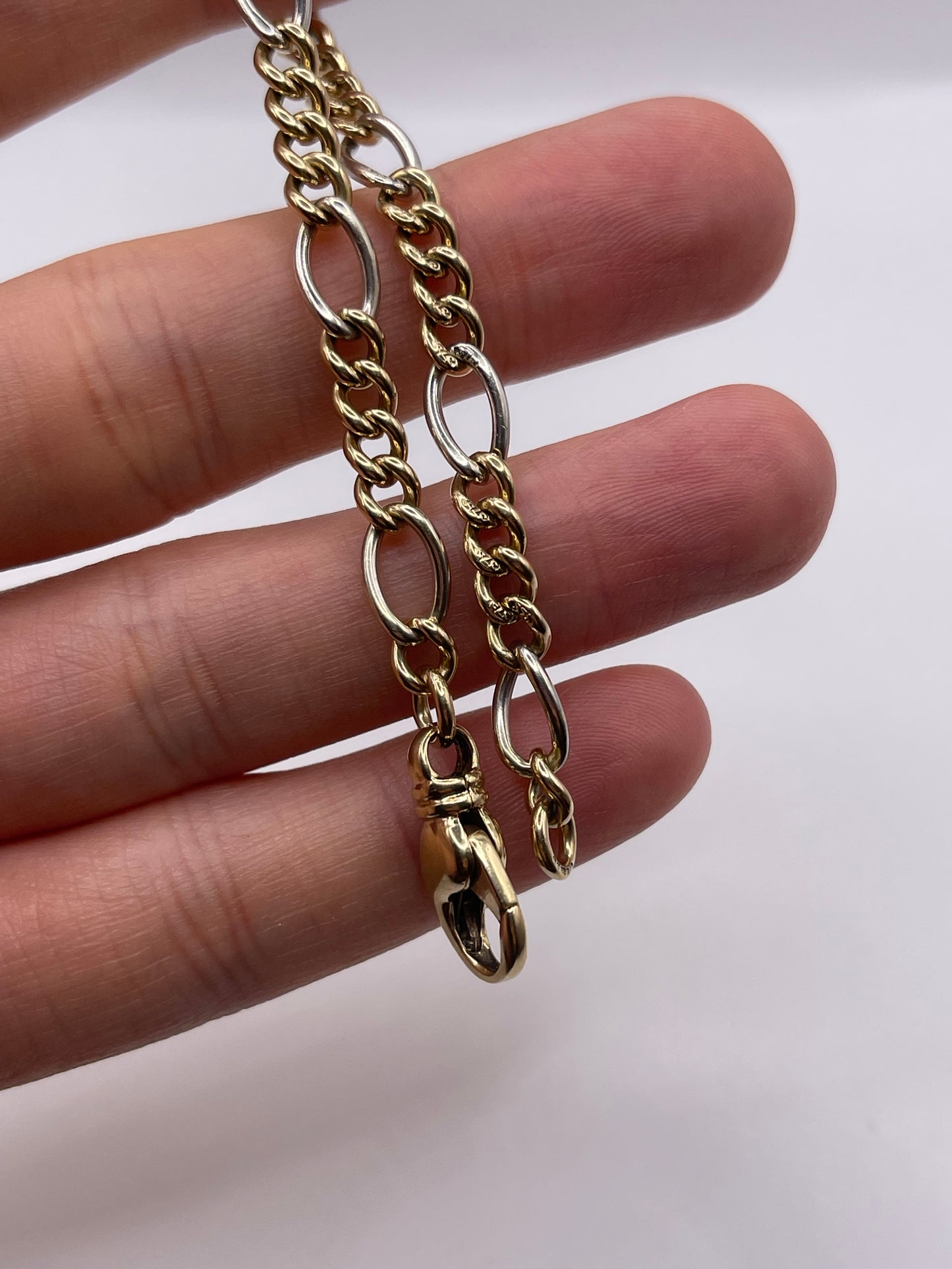 9ct two tone gold bracelet