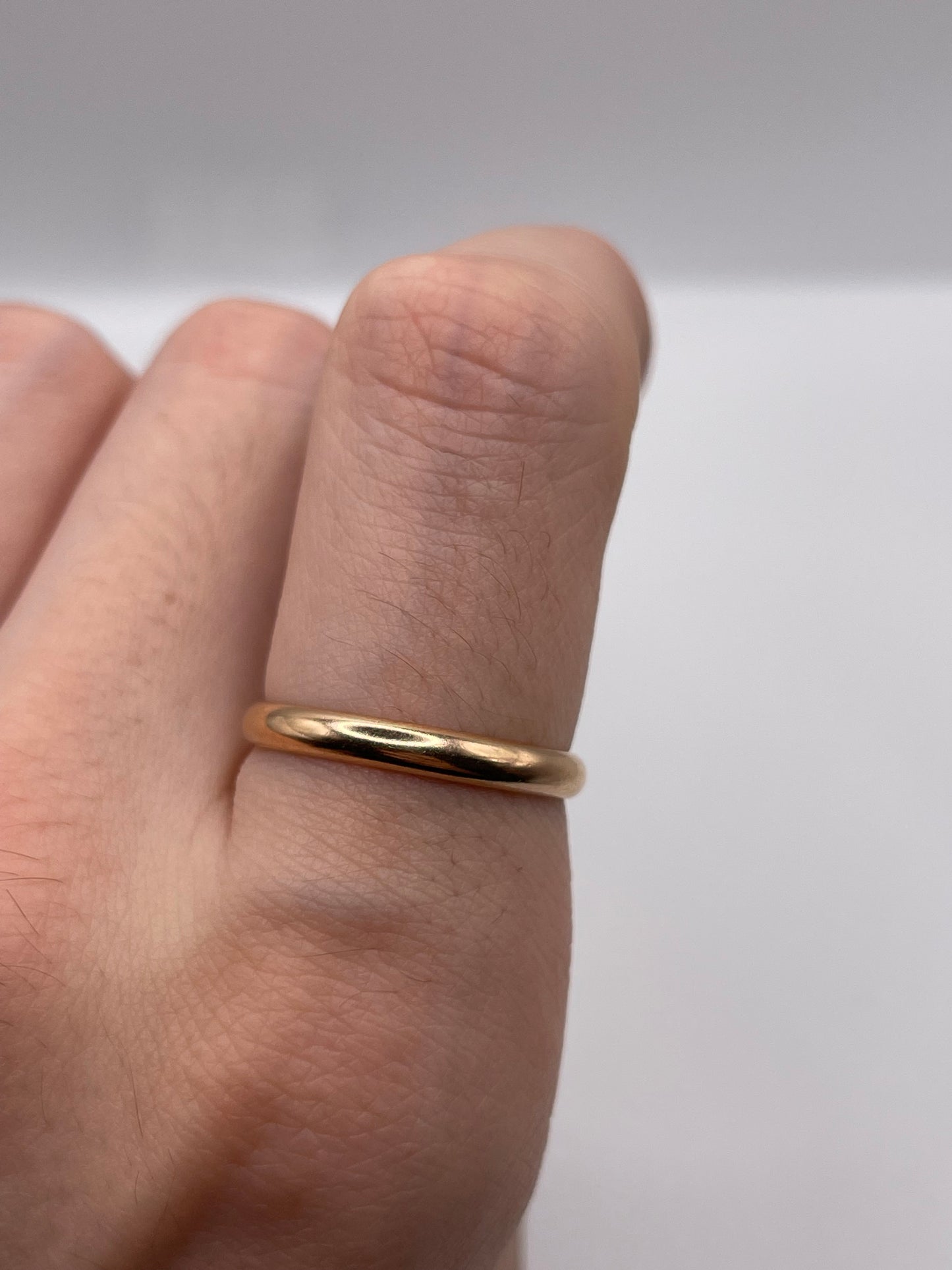 9ct rose gold band