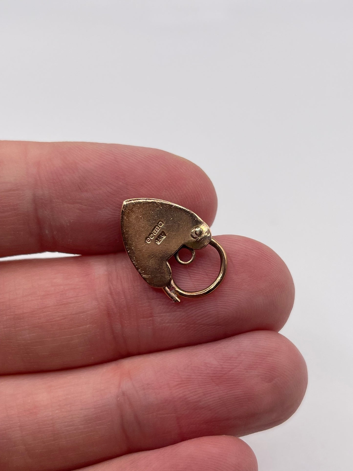 9ct rose gold padlock 23