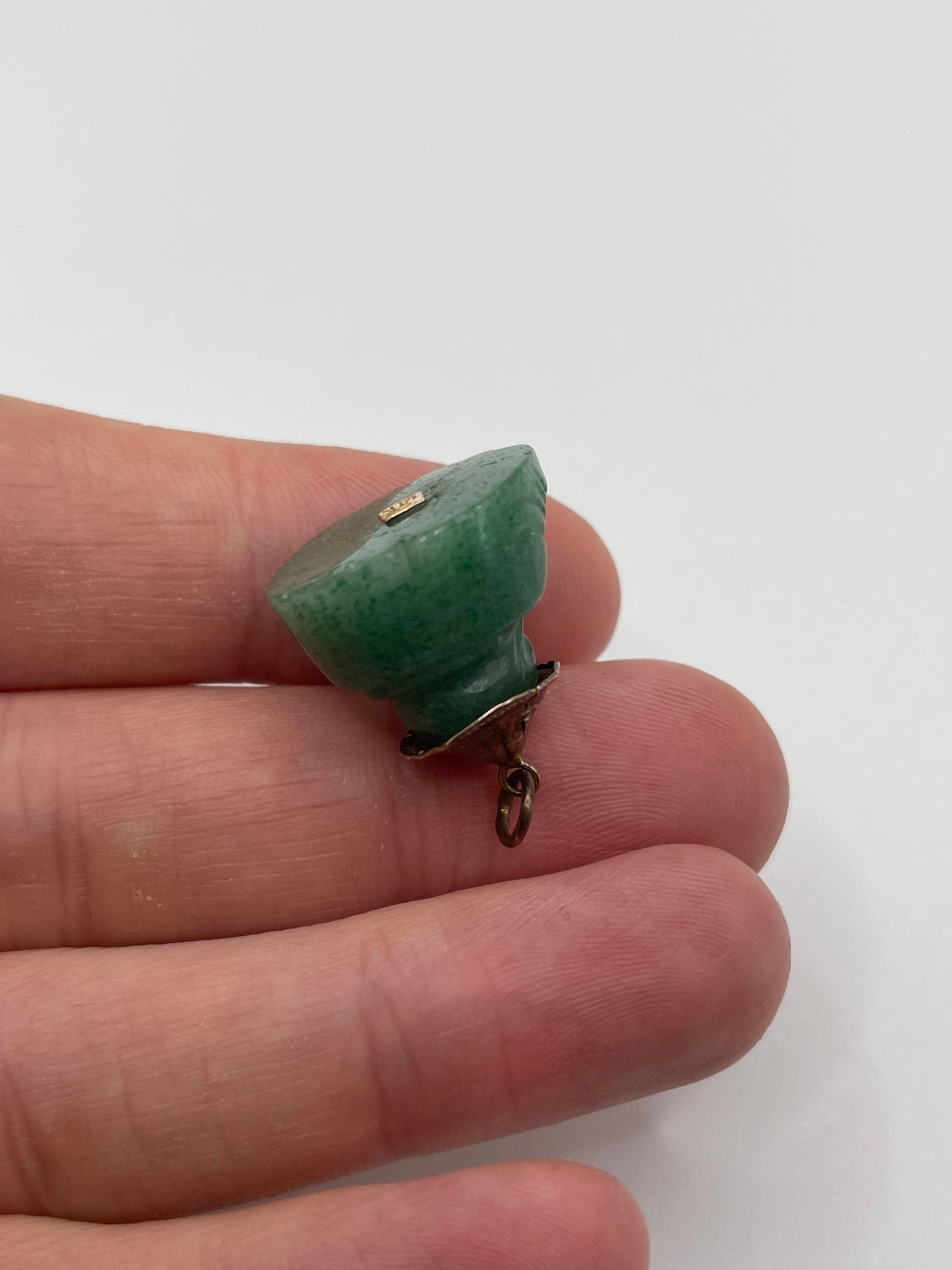 14ct gold gemstone Buddha pendant