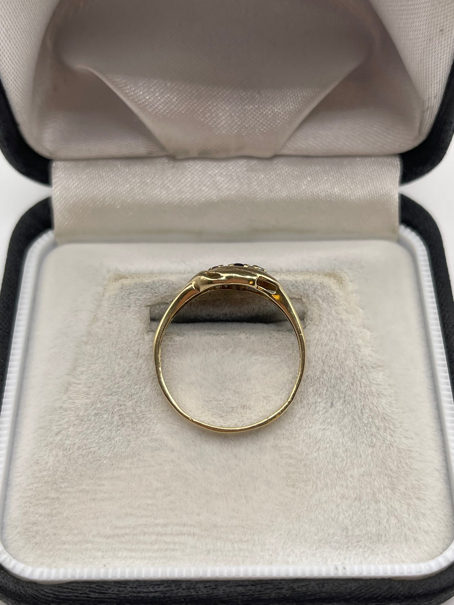 9ct gold multi gemstone ring