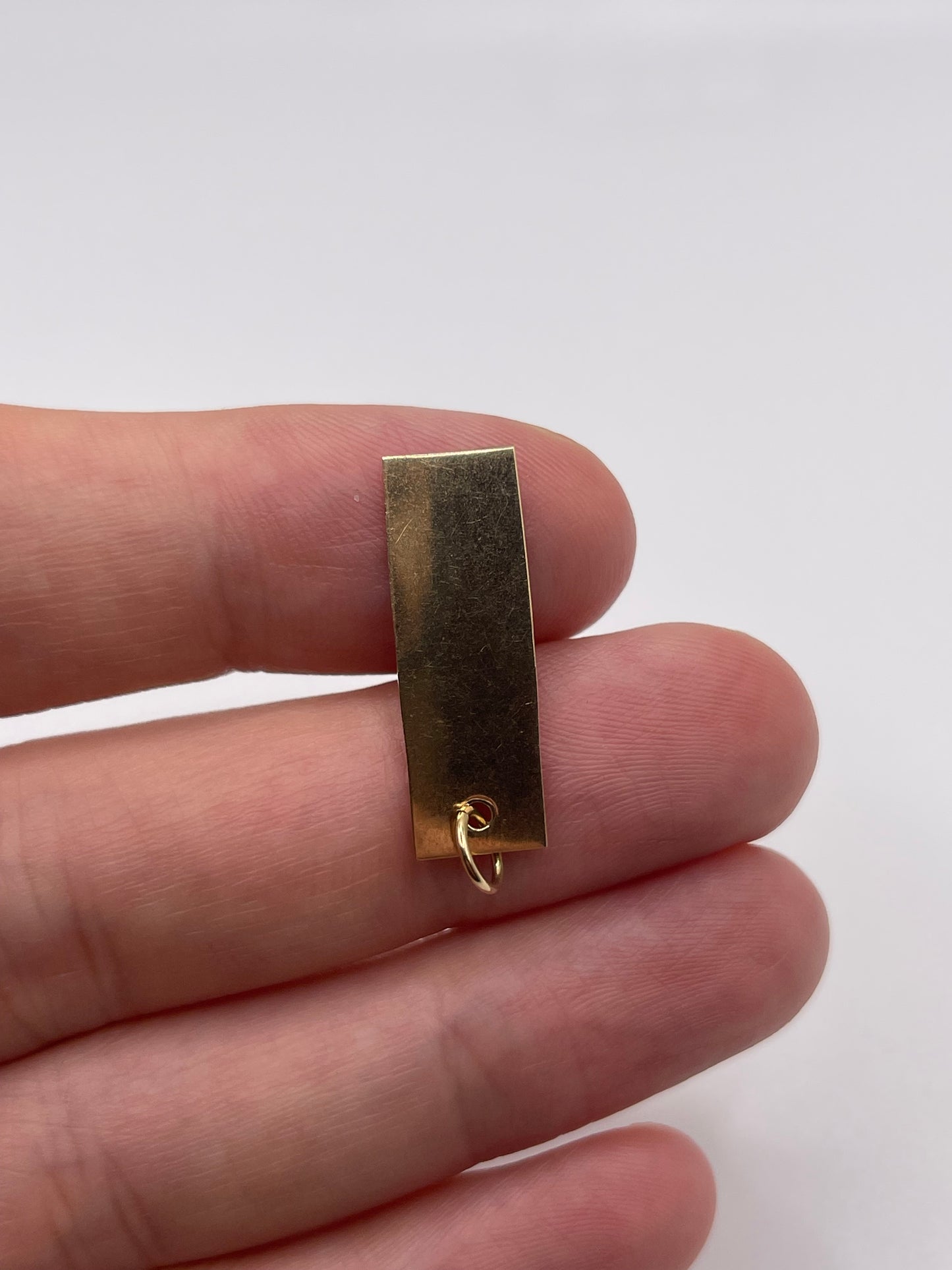 9ct gold ingot pendant