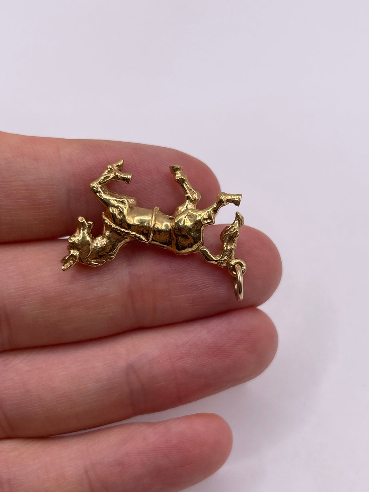 9ct gold horse charm
