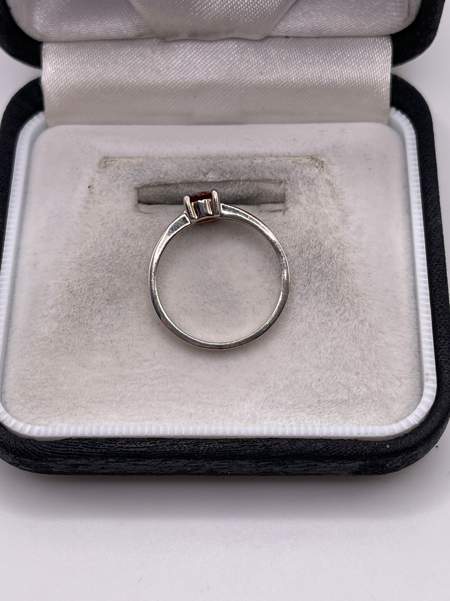 Silver topaz ring