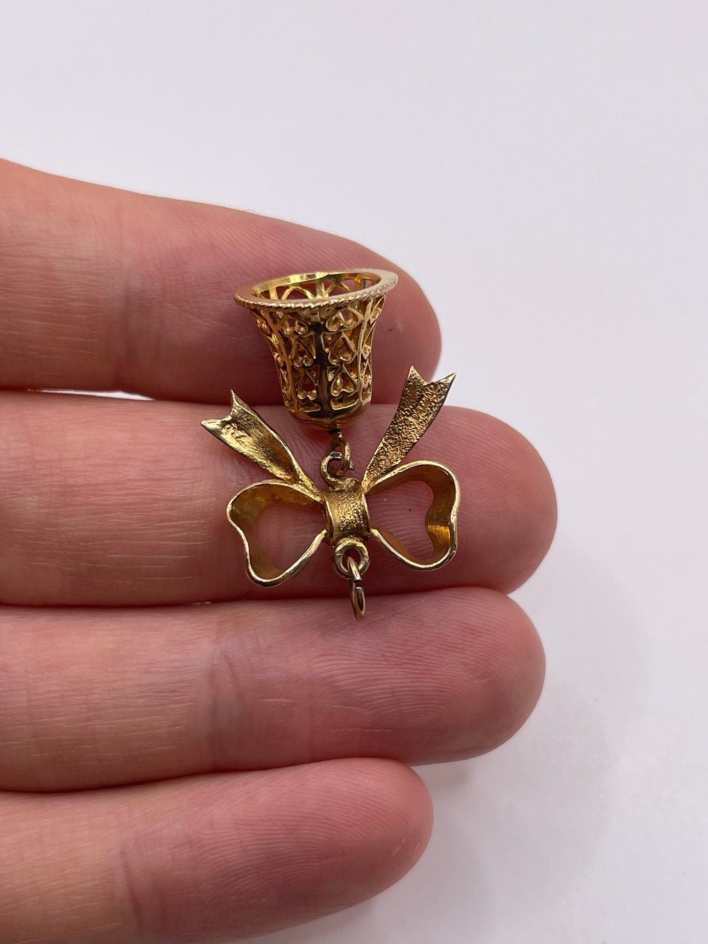 9ct gold bell charm