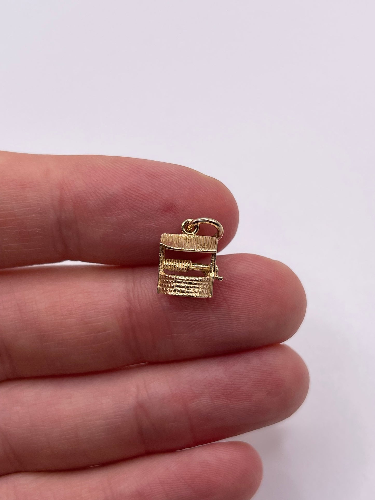 9ct gold well charm