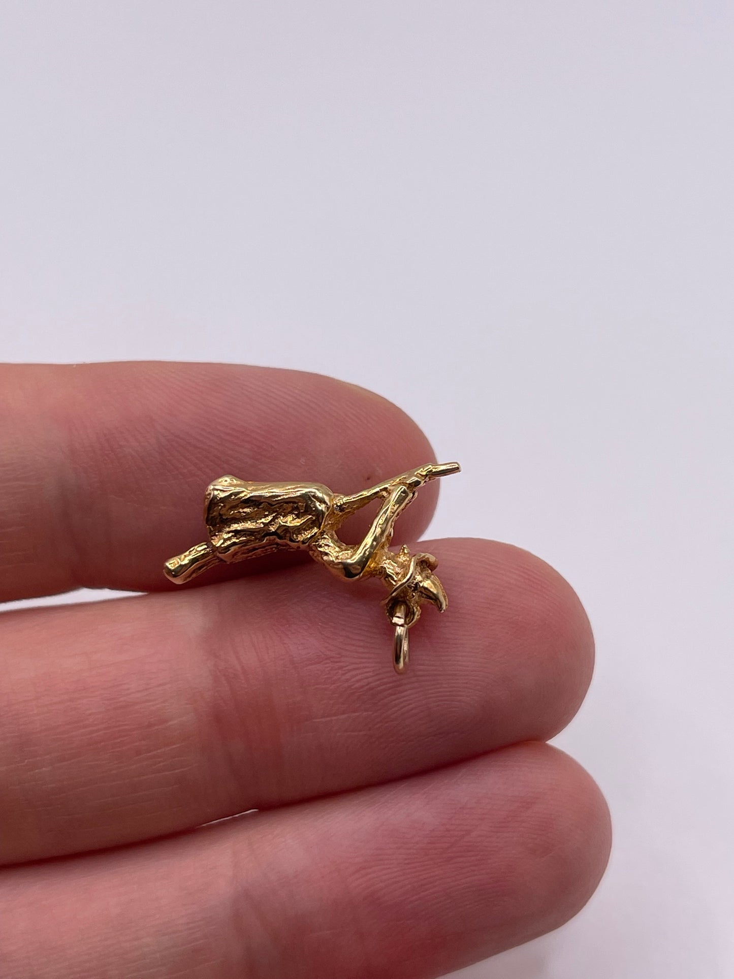 9ct gold witch charm