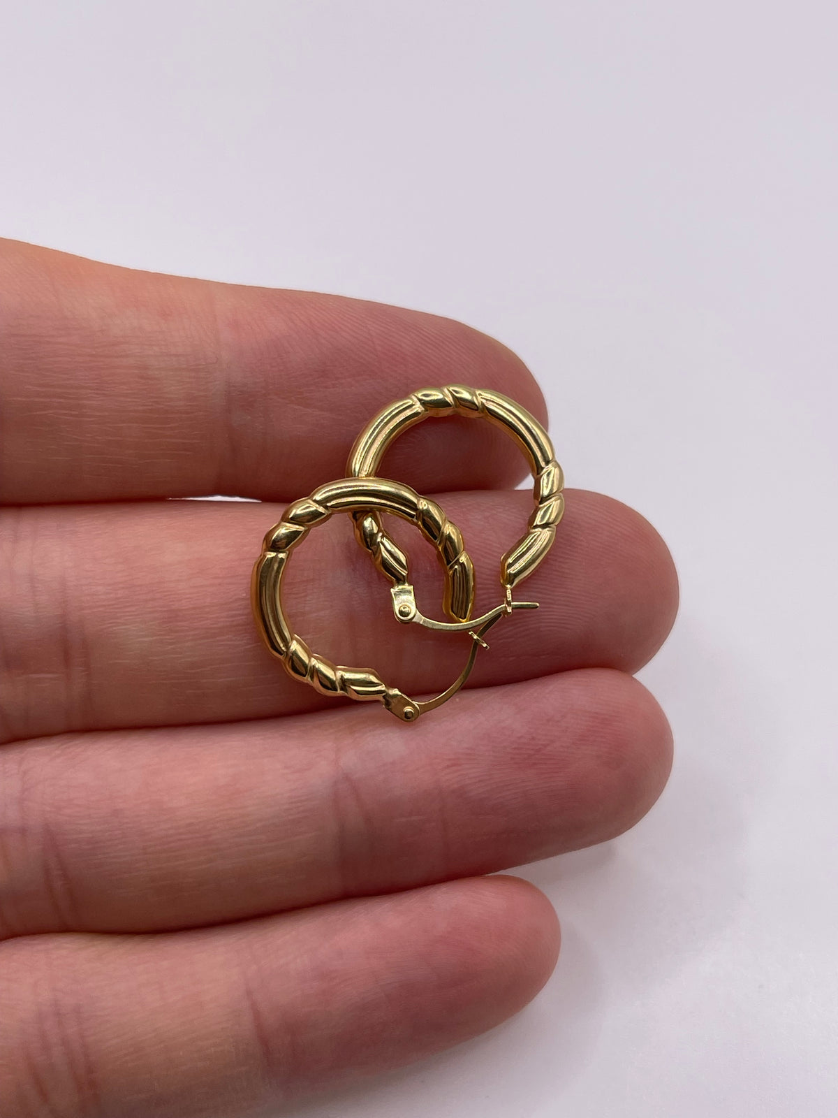 9ct gold Creole earrings