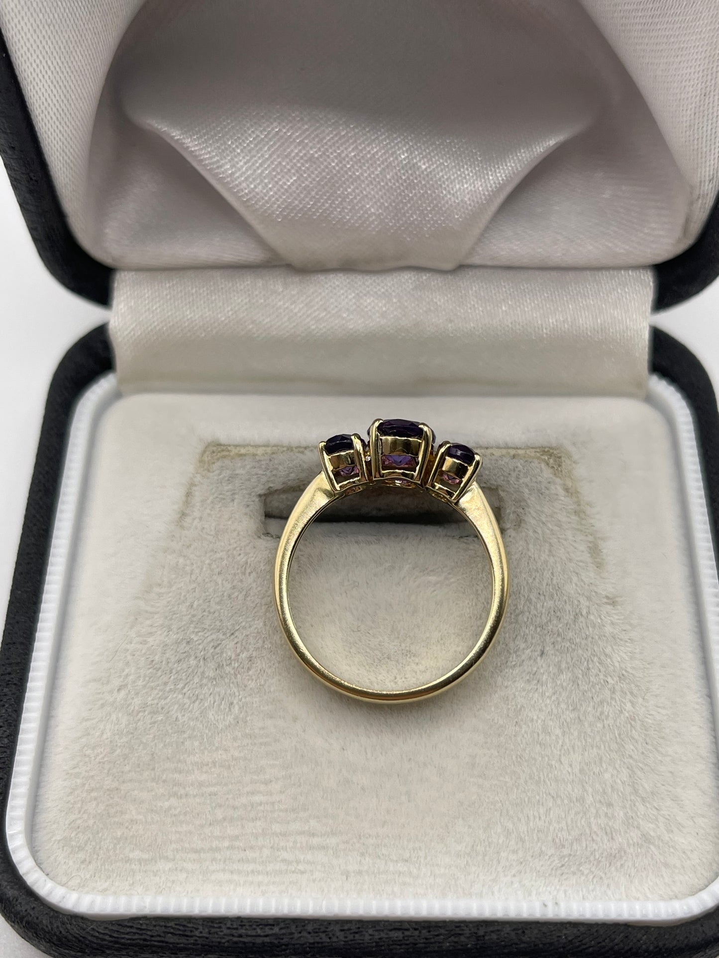 9ct gold amethyst ring