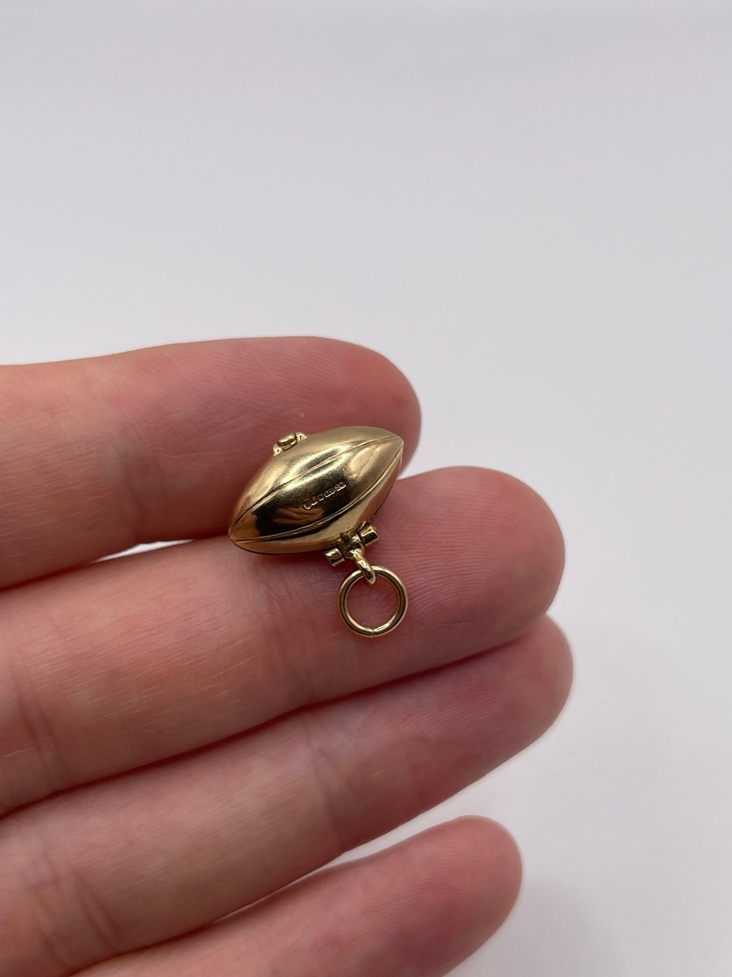 9ct gold football charm