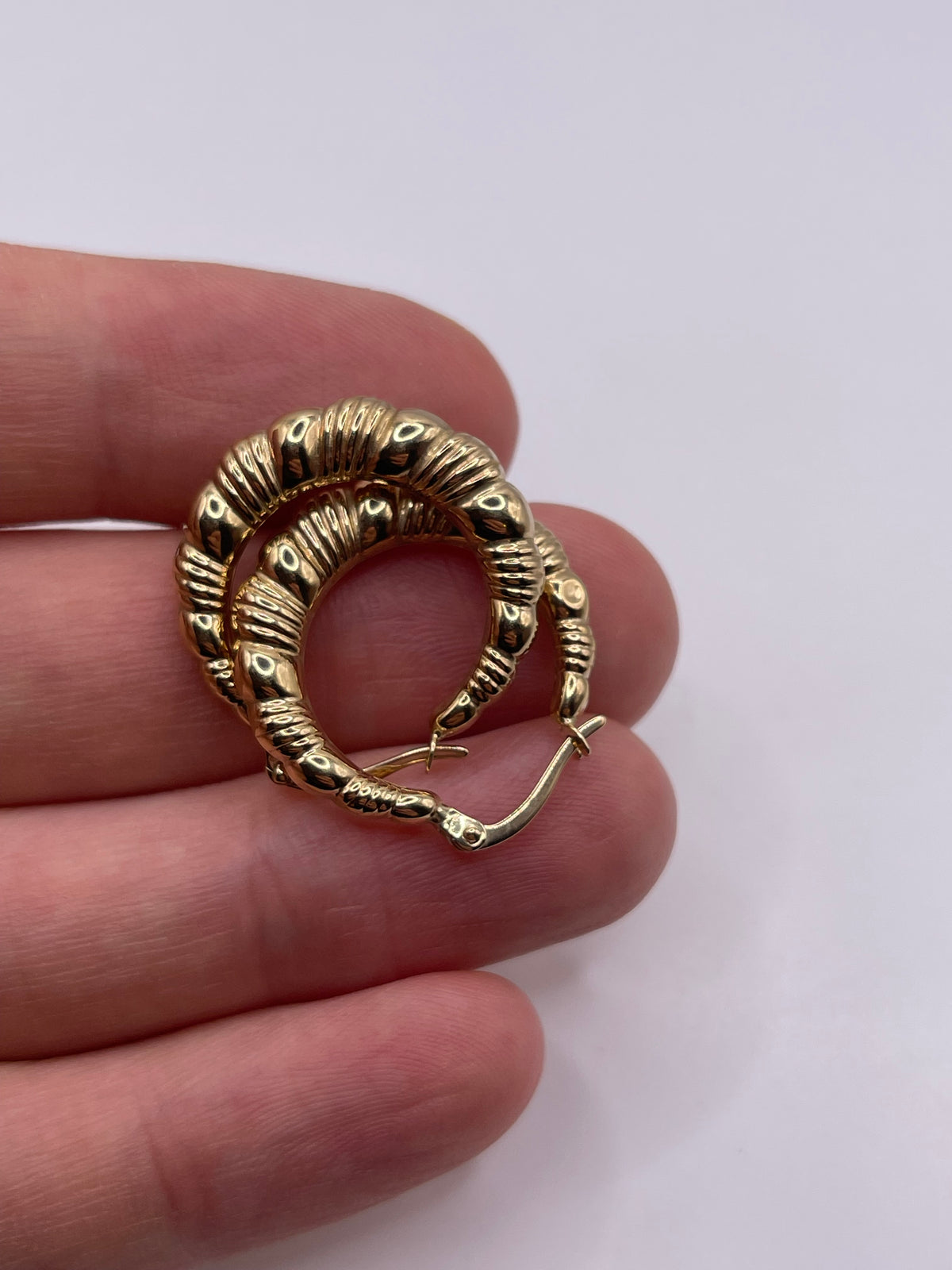 9ct gold Creole earrings