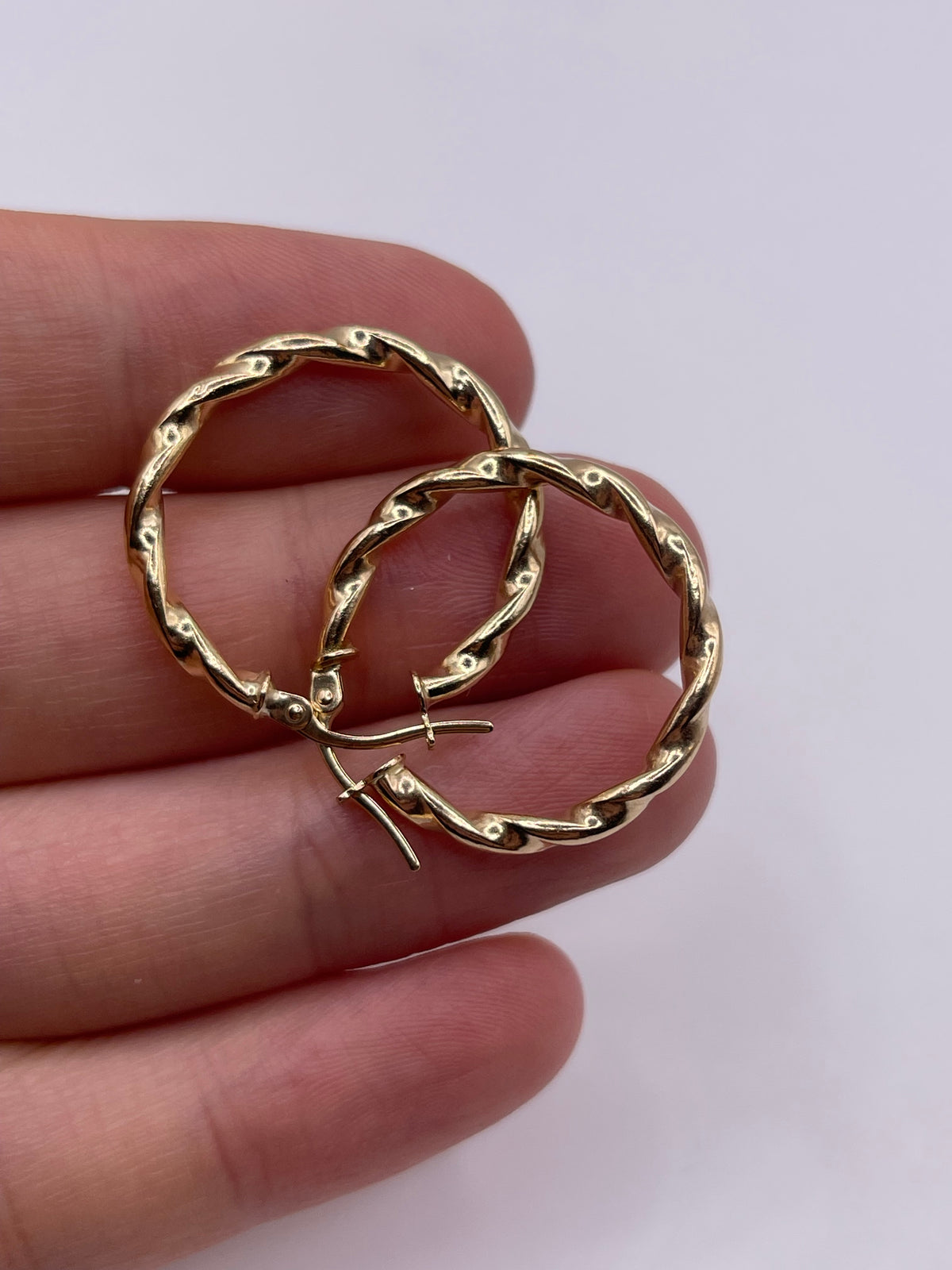 9ct gold Creole earrings
