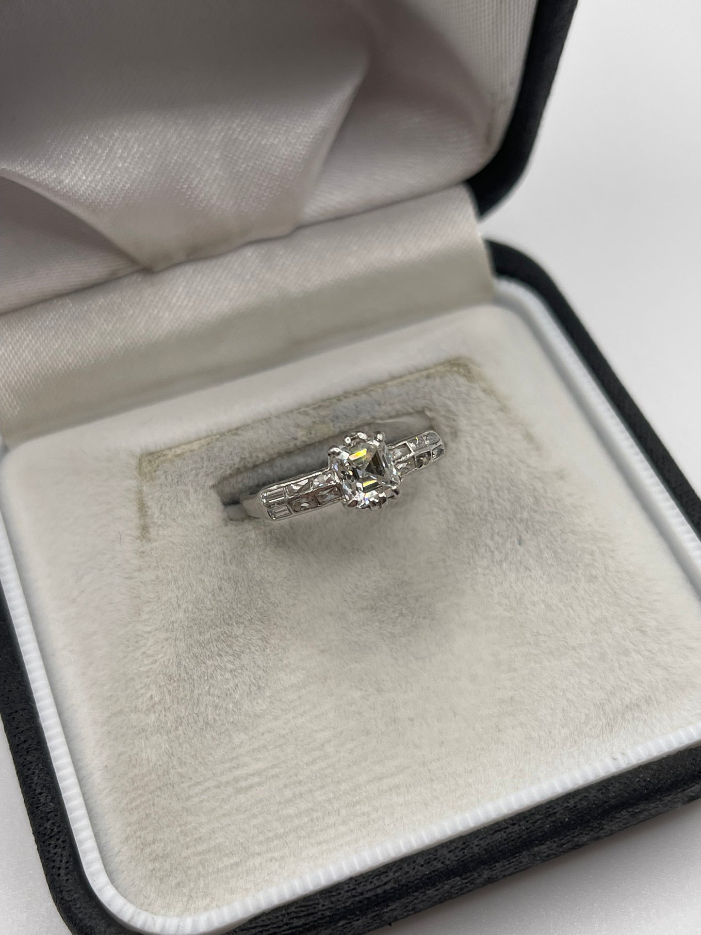 Platinum 75 point diamond ring