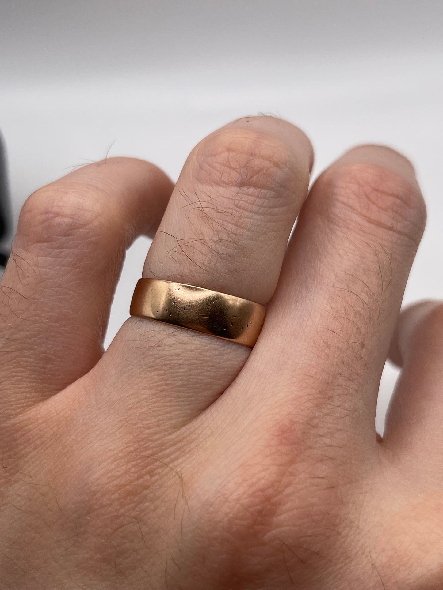 9ct rose gold band