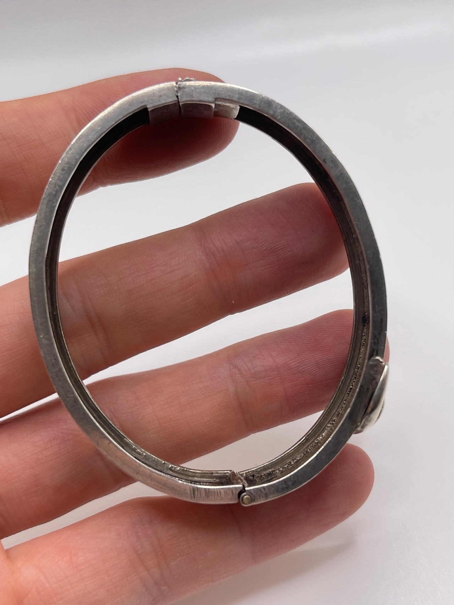 Antique silver bangle