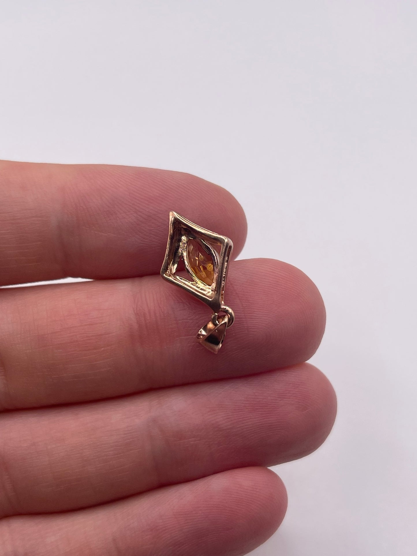9ct rose gold citrine ring