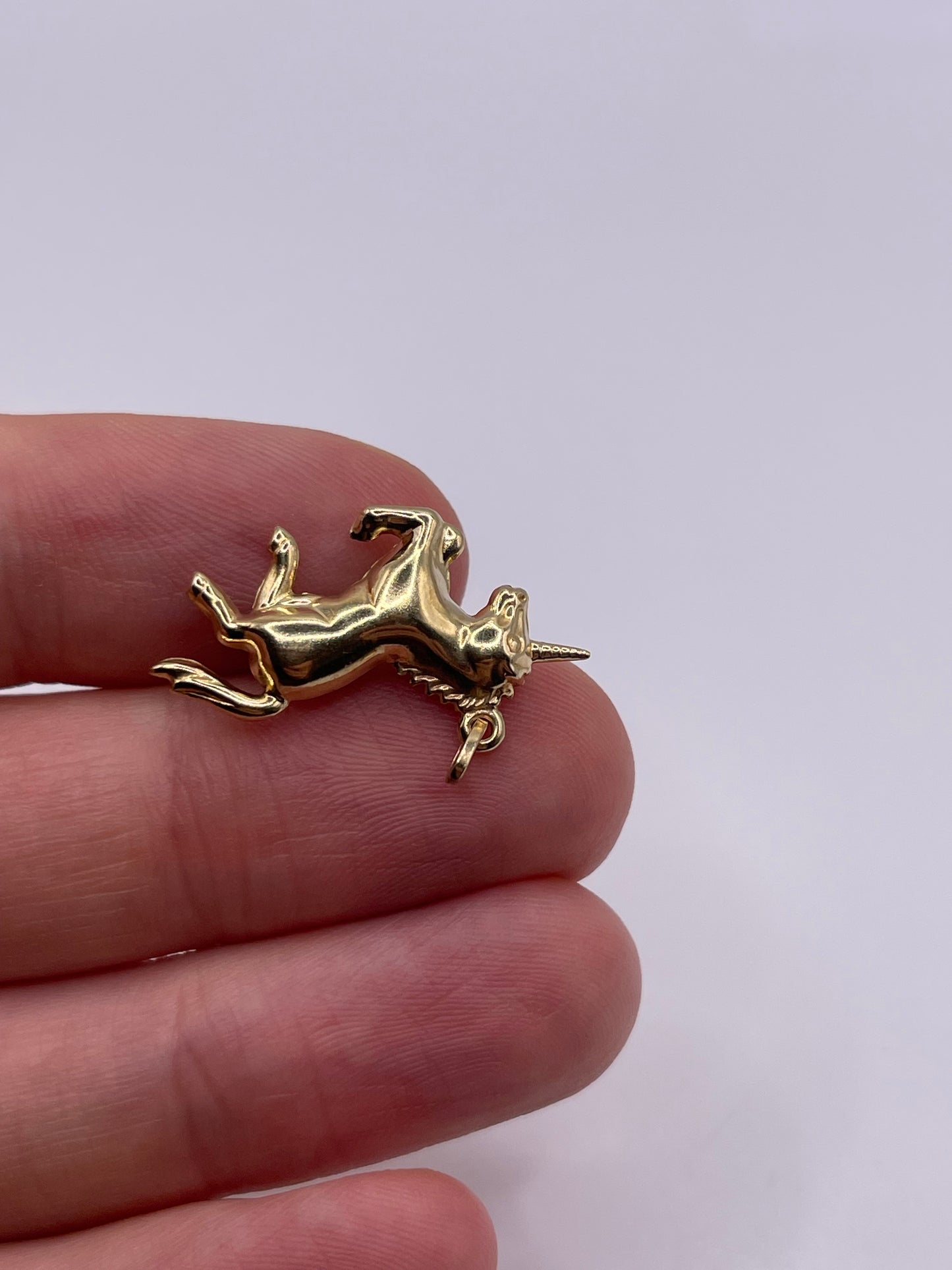 9ct gold unicorn charm