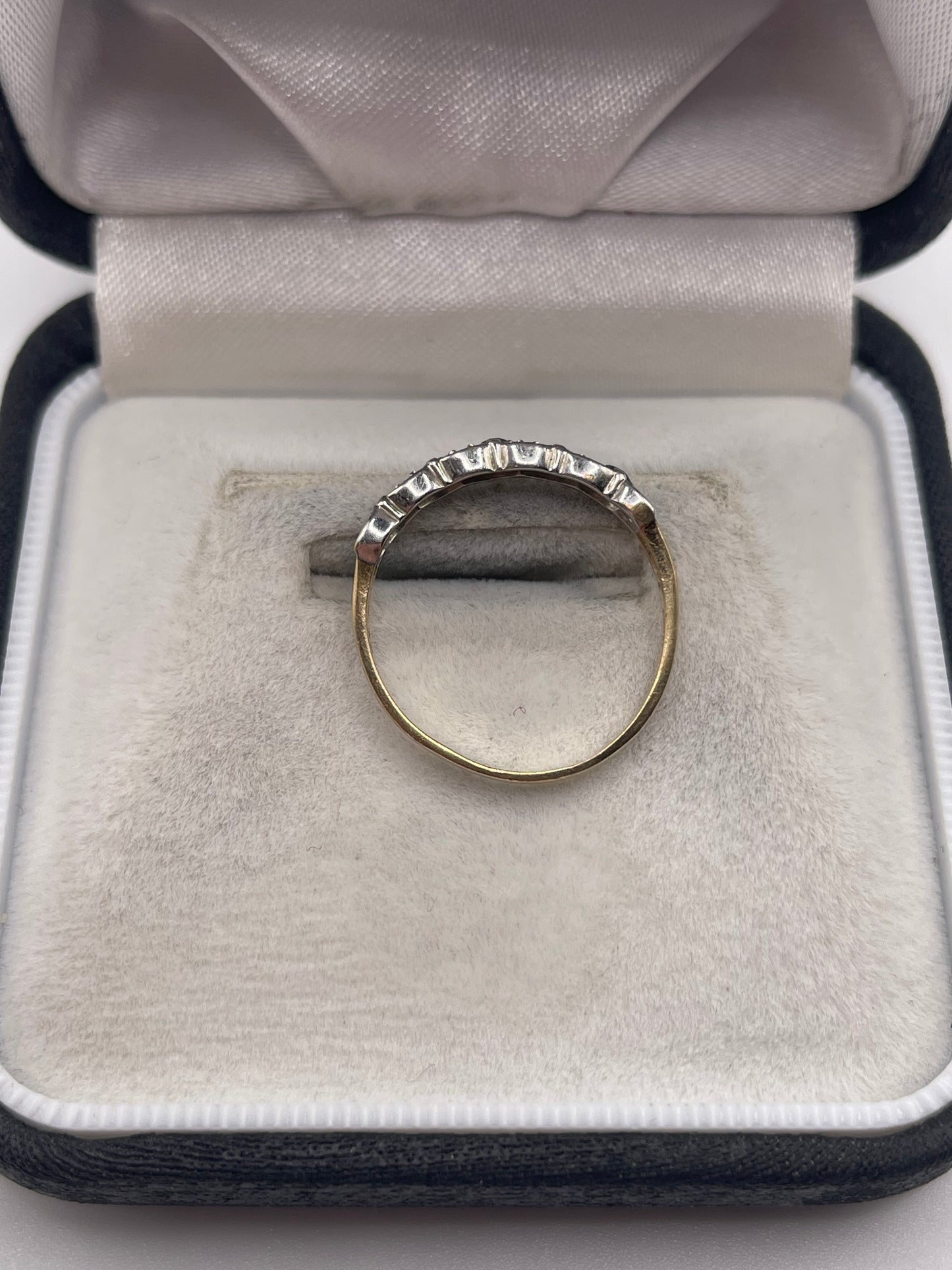 9ct gold topaz and diamond ring