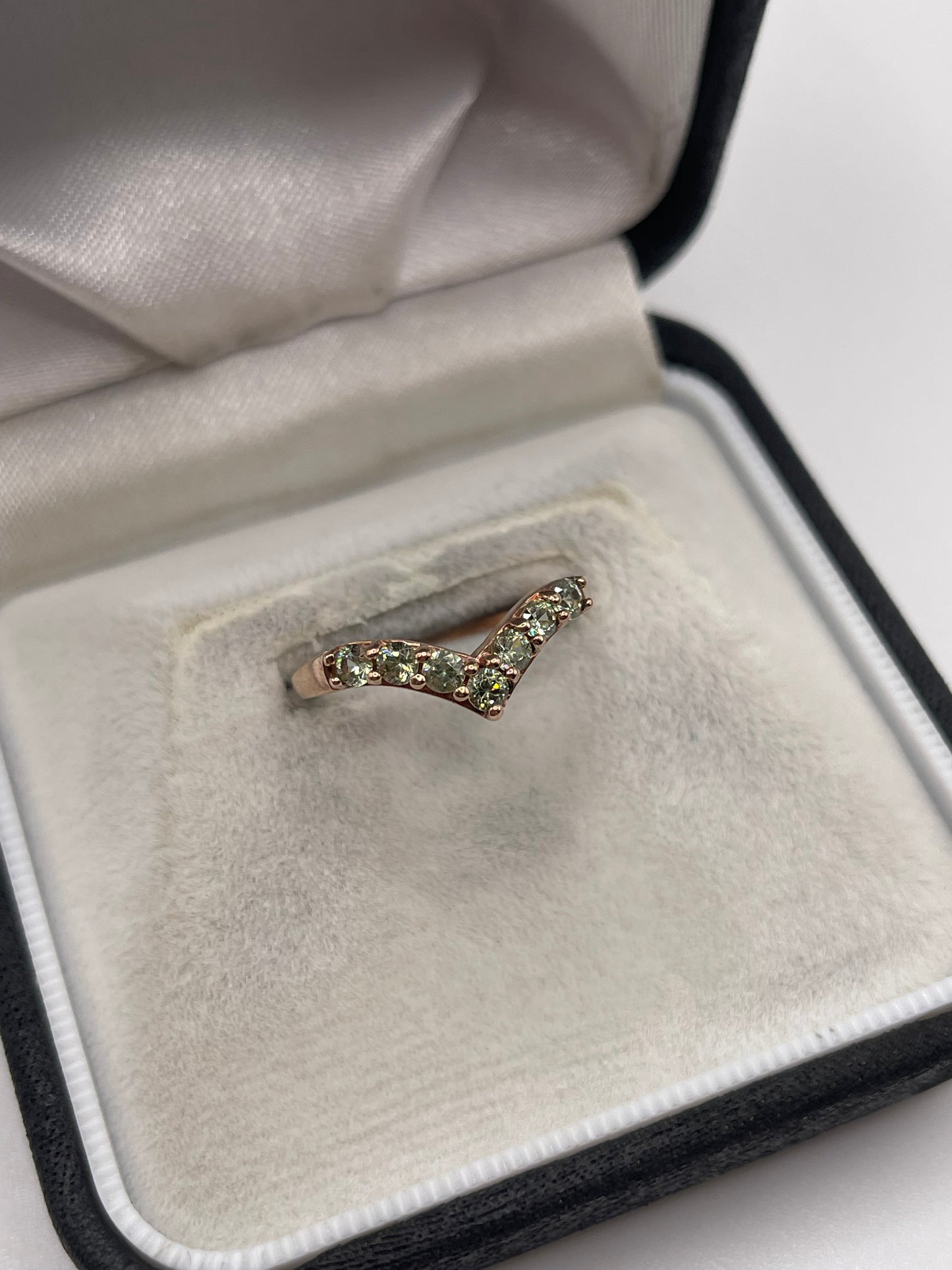 9ct rose gold quartz ring