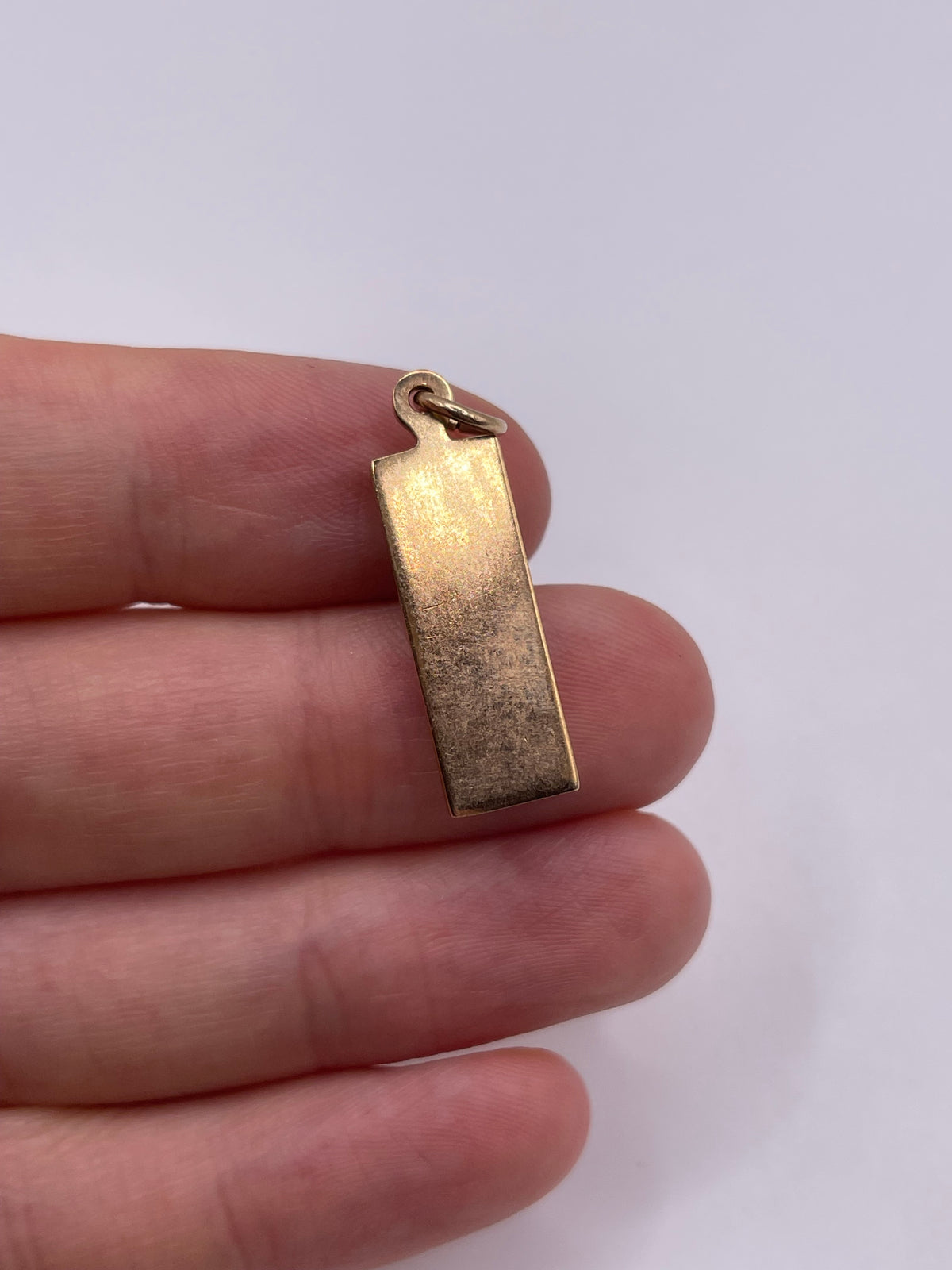 9ct gold ingot pendant