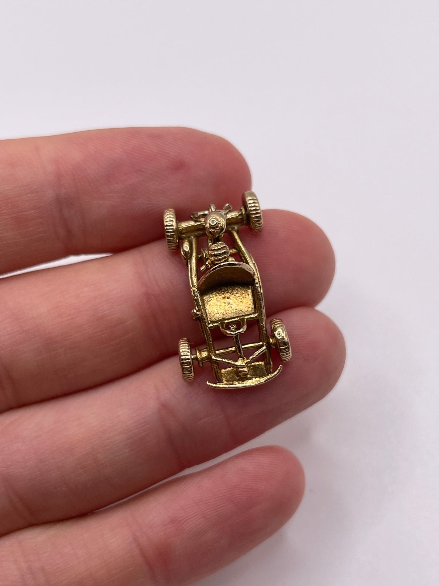 9ct gold go kart charm