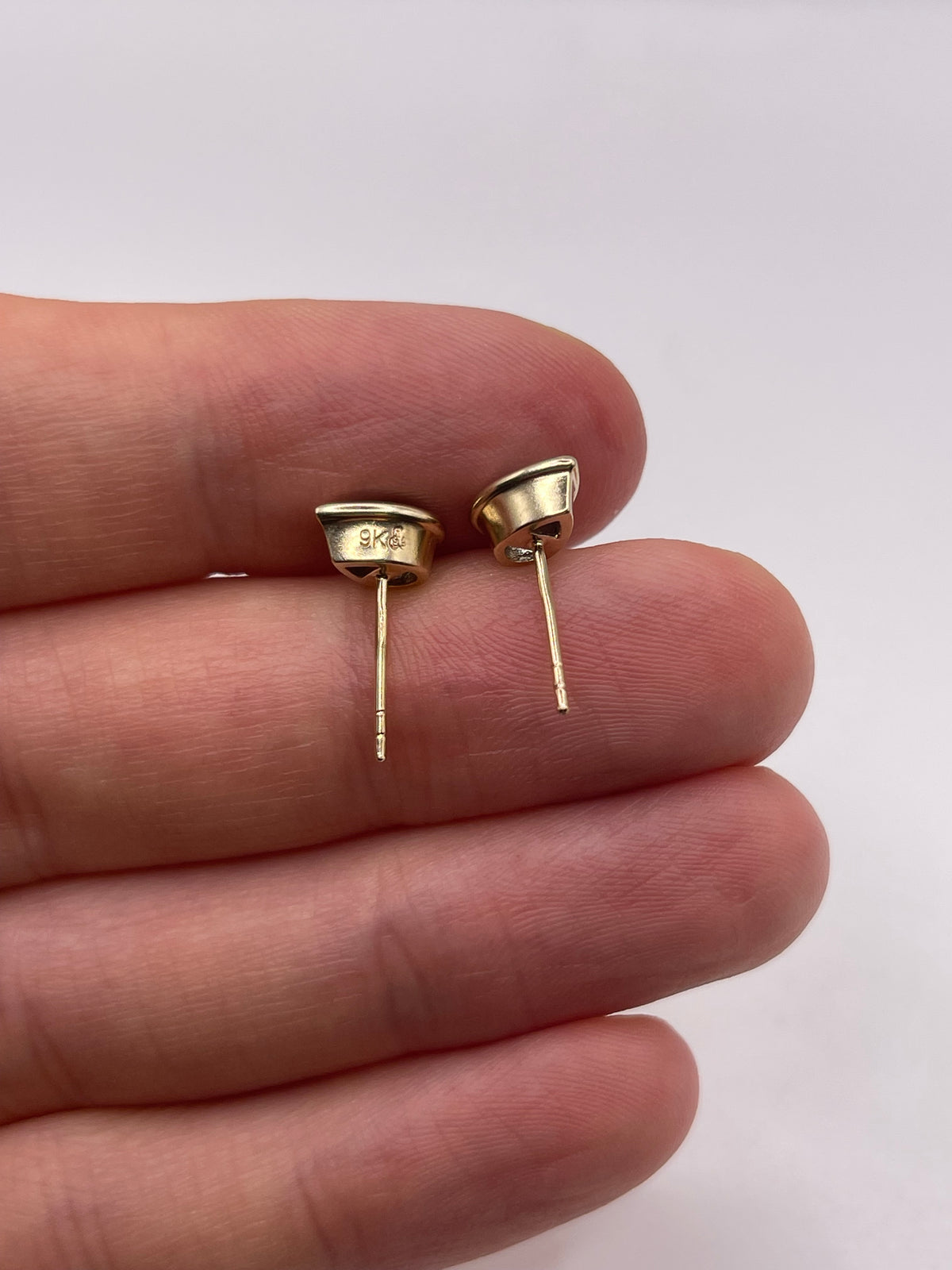 9ct gold topaz earrings