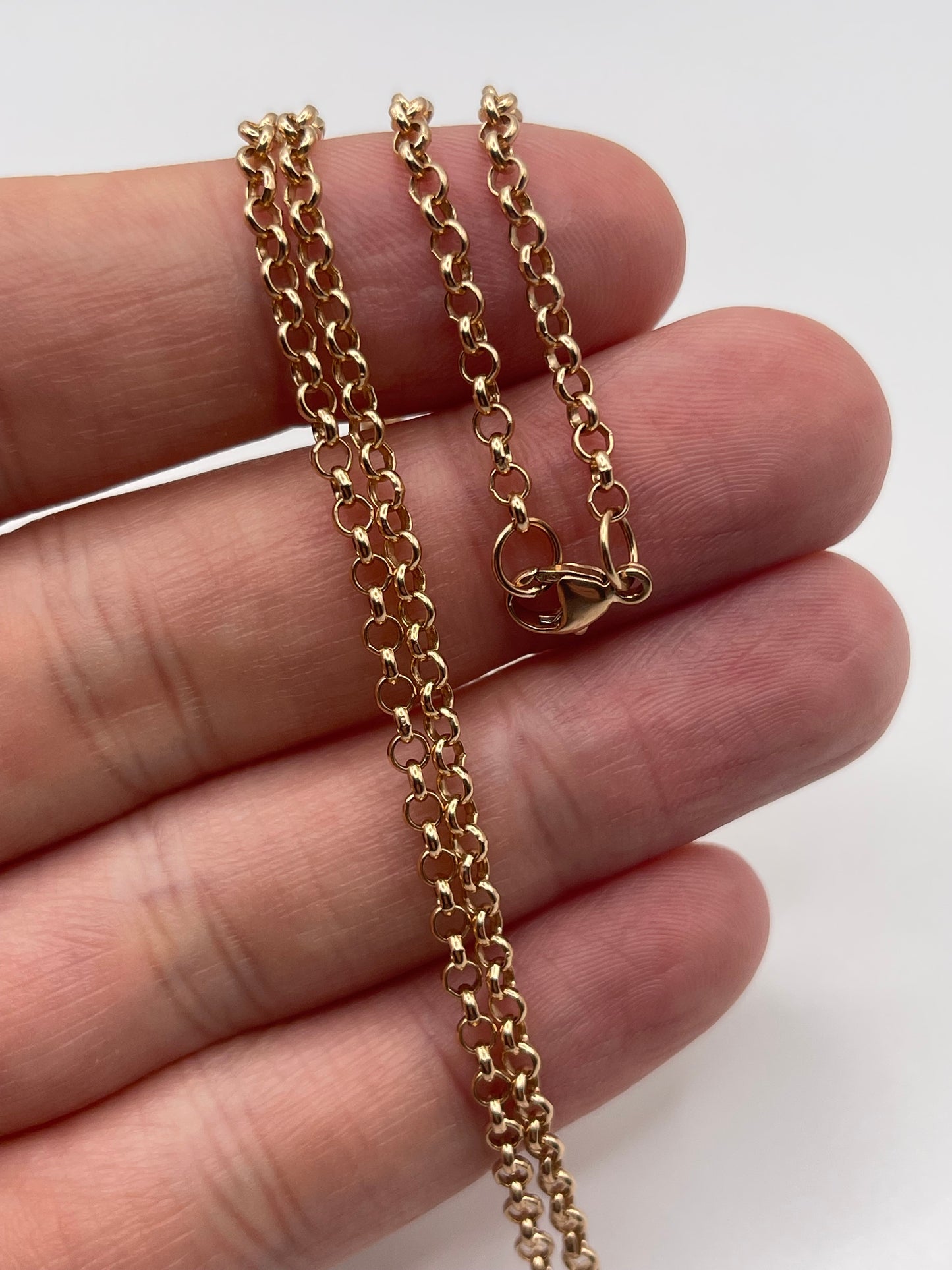 9ct rose gold chain 386