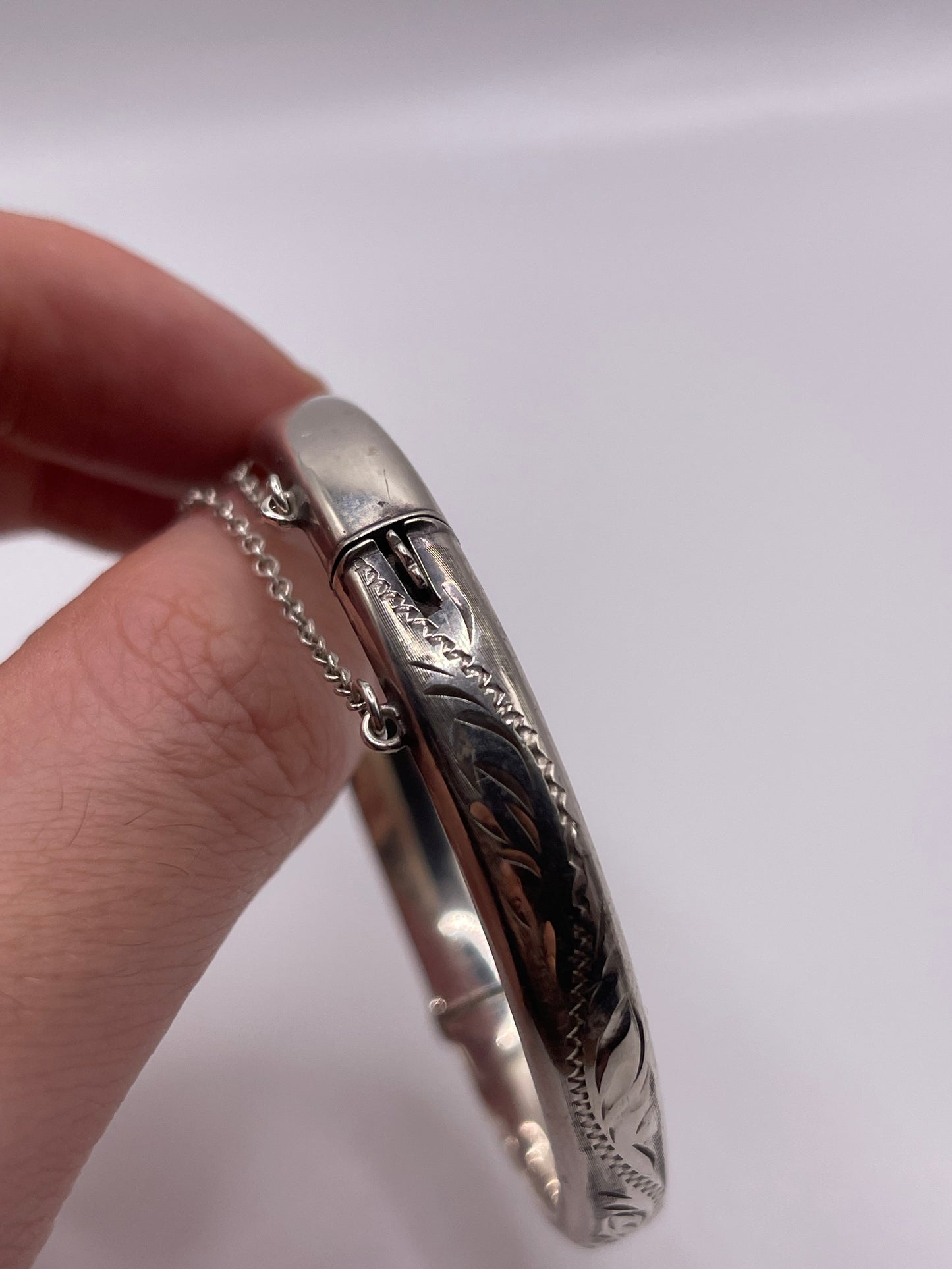 Vintage silver bangle