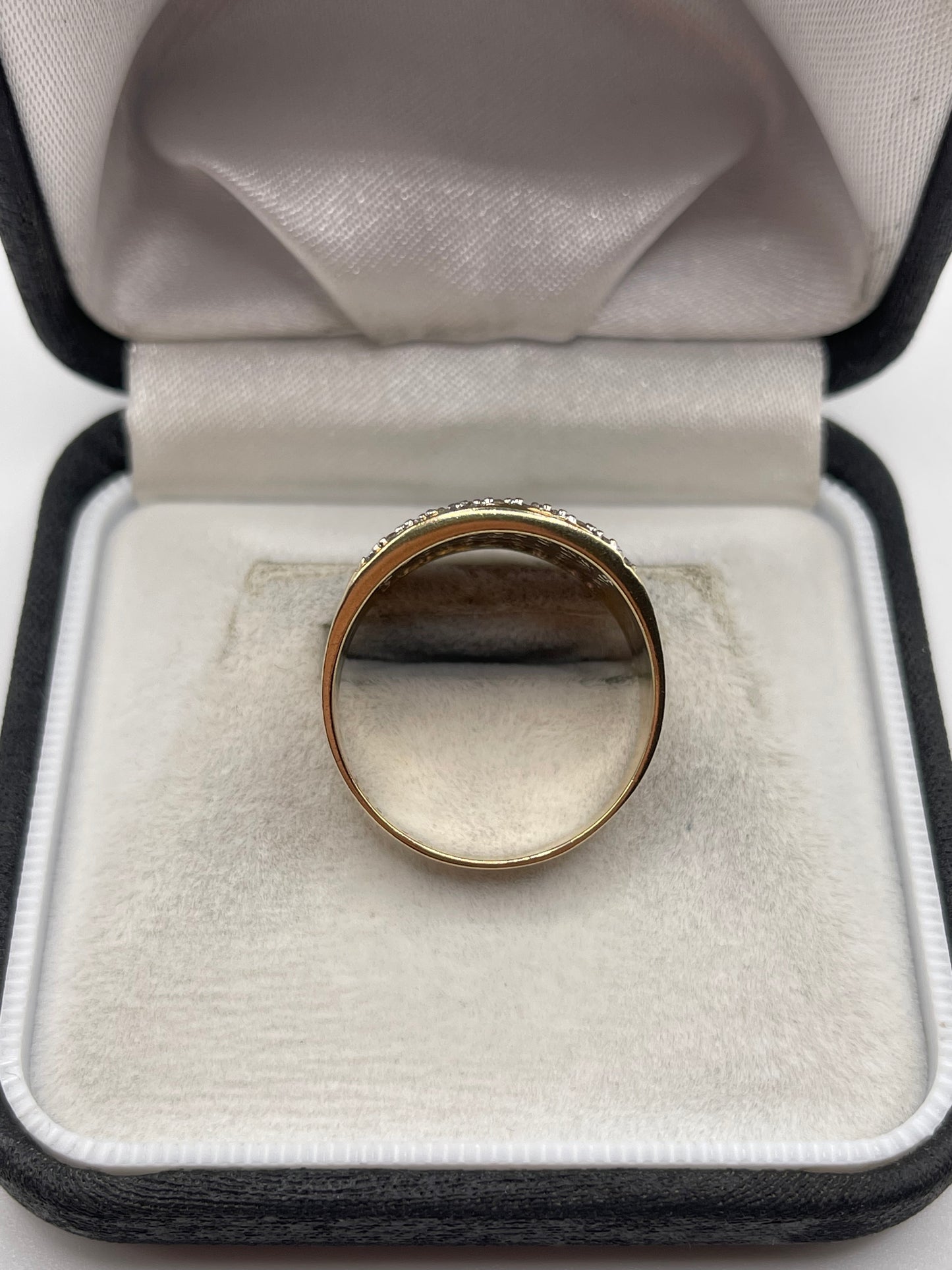 9ct gold 1ct diamond cluster ring