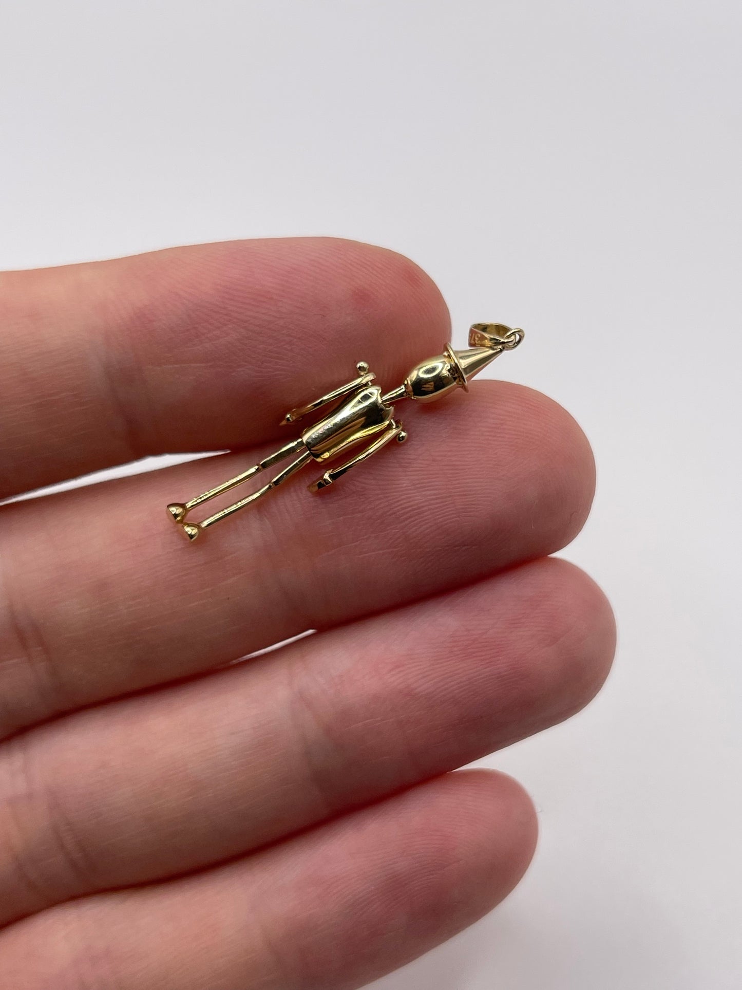 9ct gold puppet charm