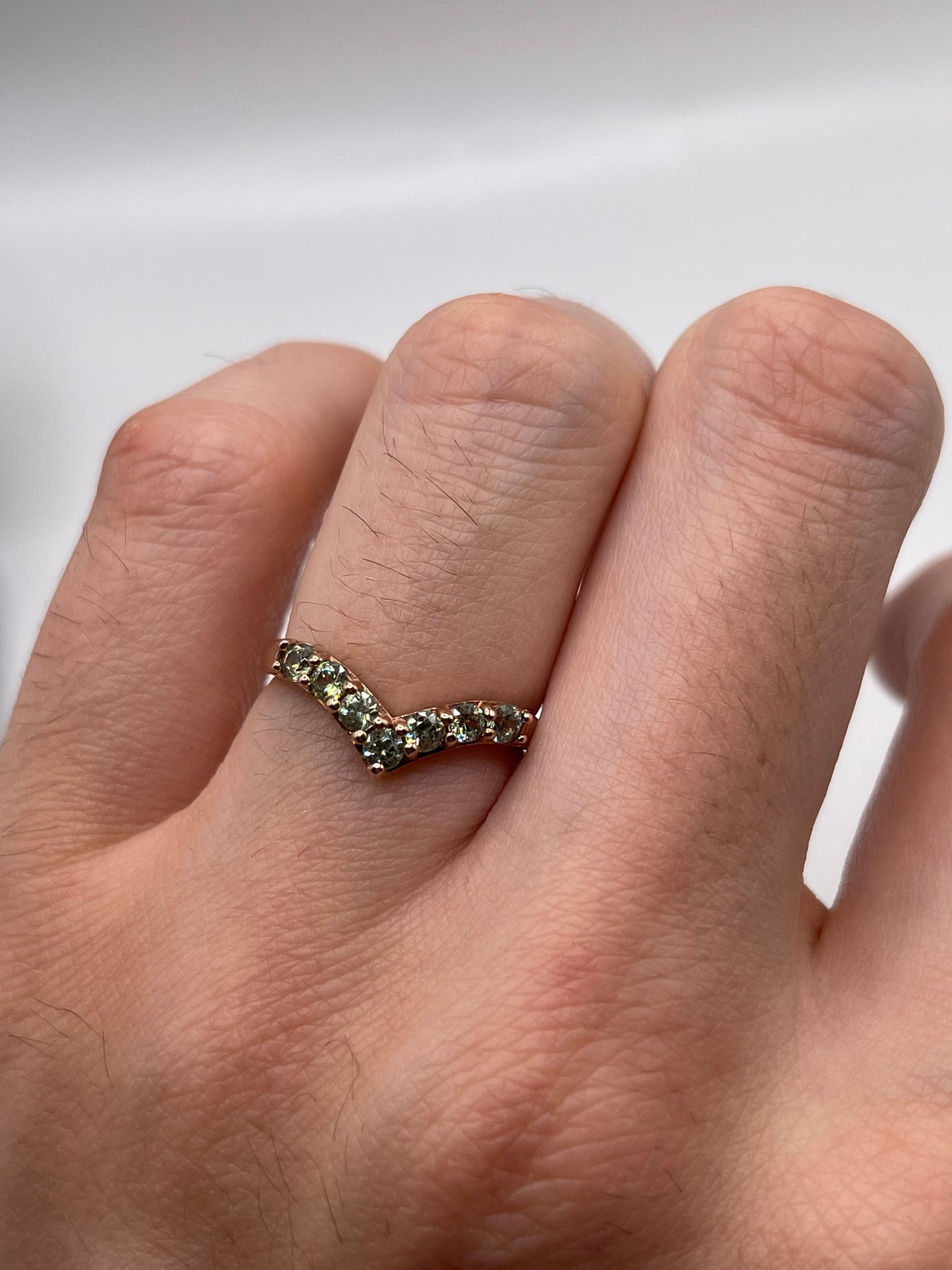 9ct rose gold quartz ring