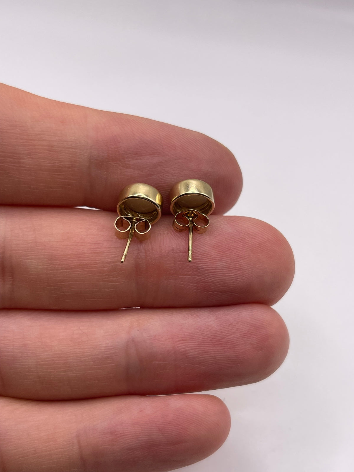 9ct gold opal earrings