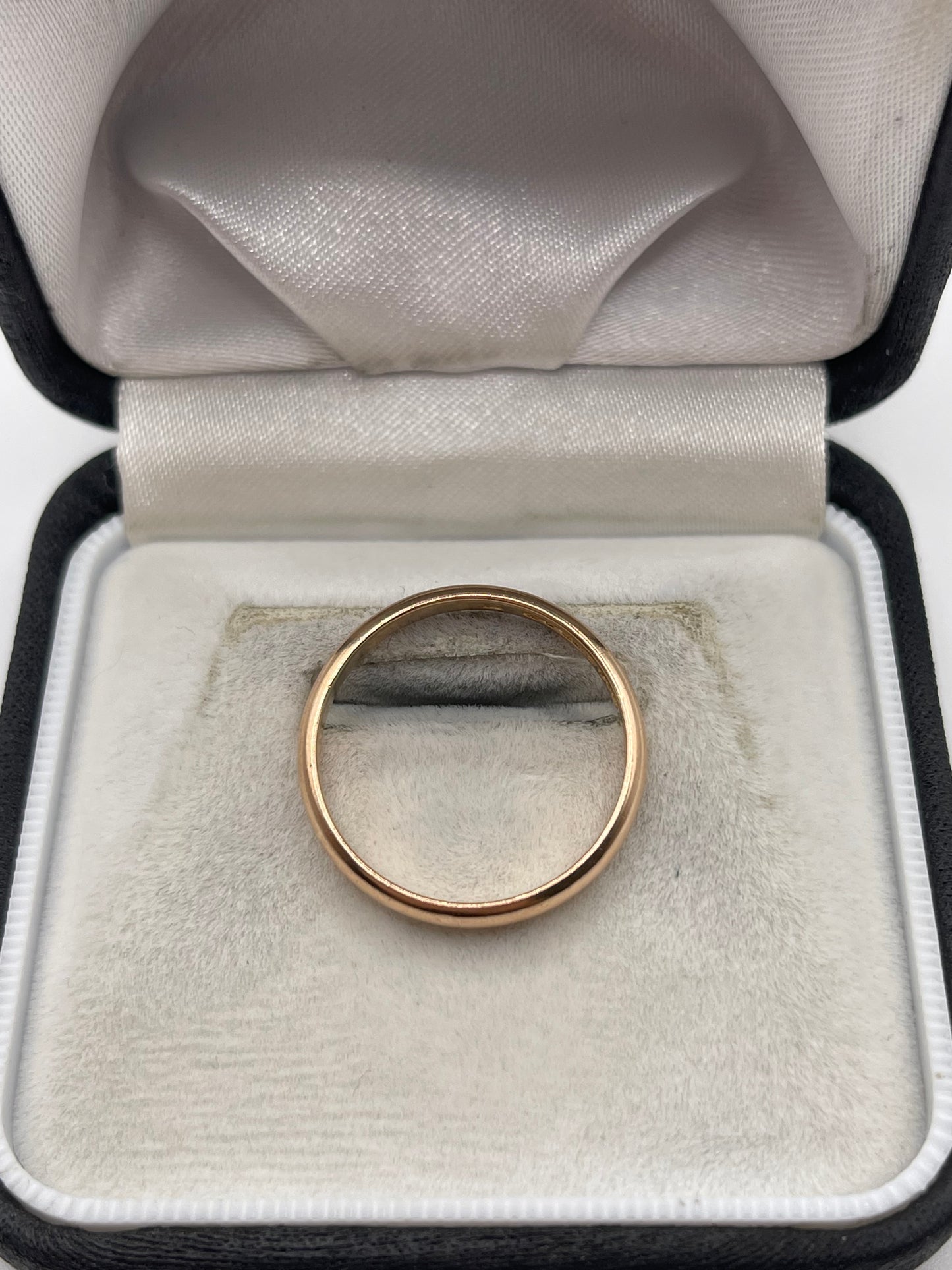 9ct rose gold band