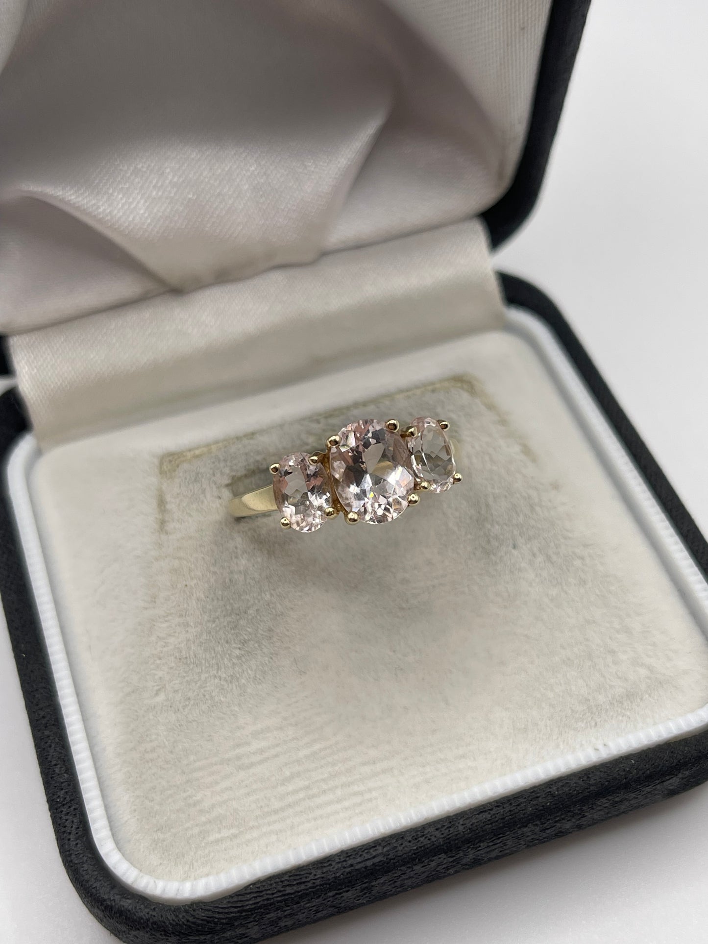 9ct gold morganite ring