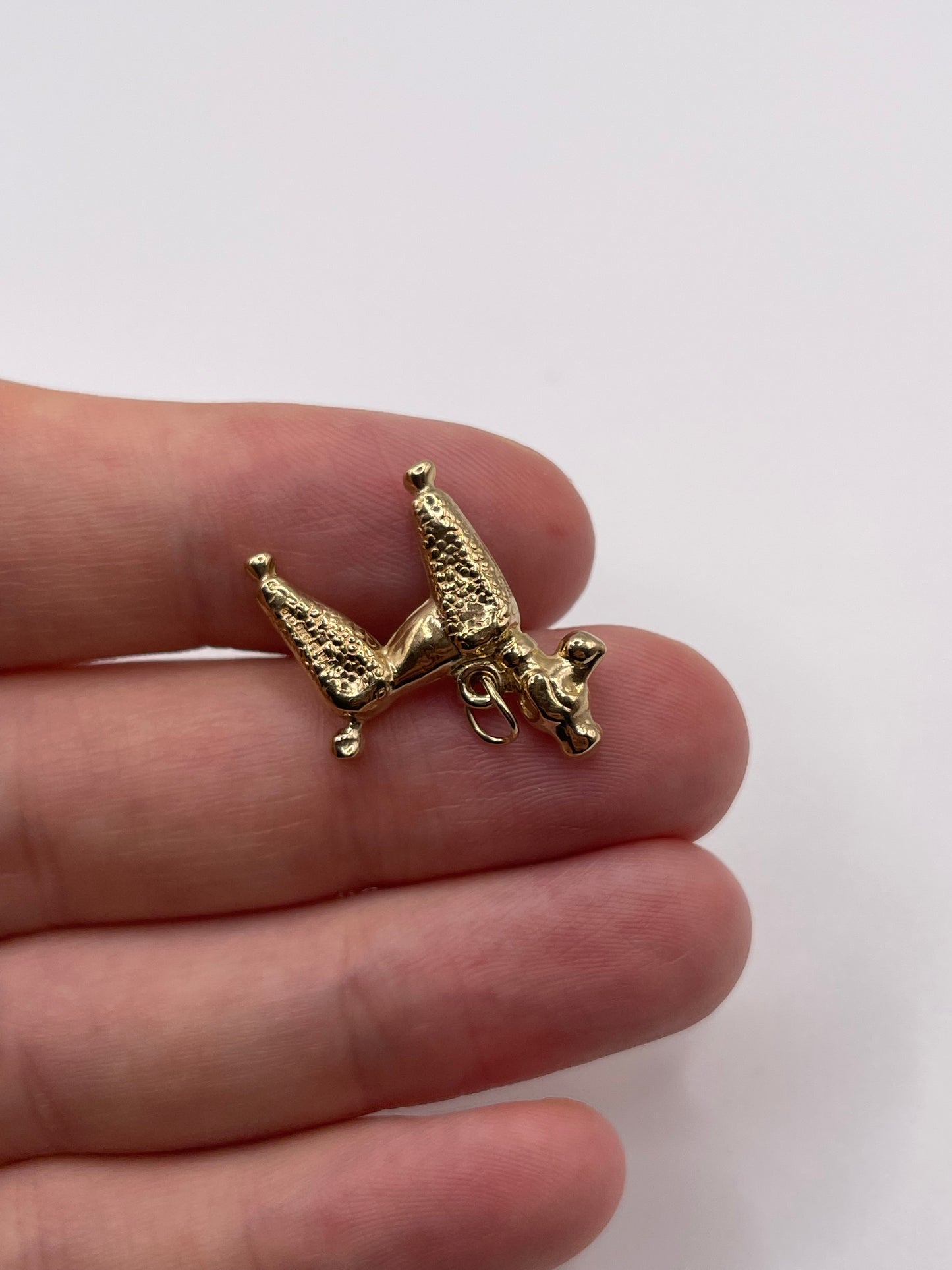 9ct gold poodle charm