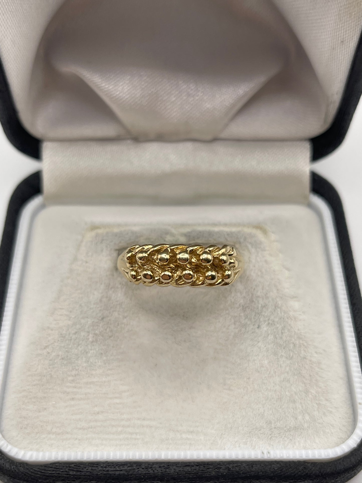 9ct gold keepers ring