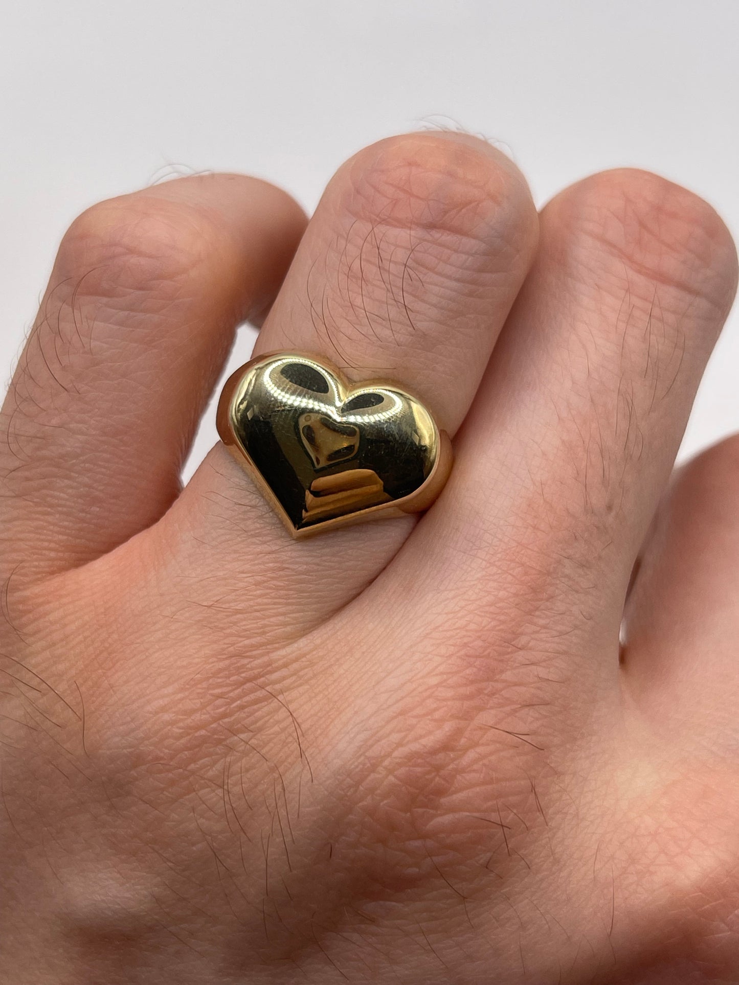 9ct gold heart ring